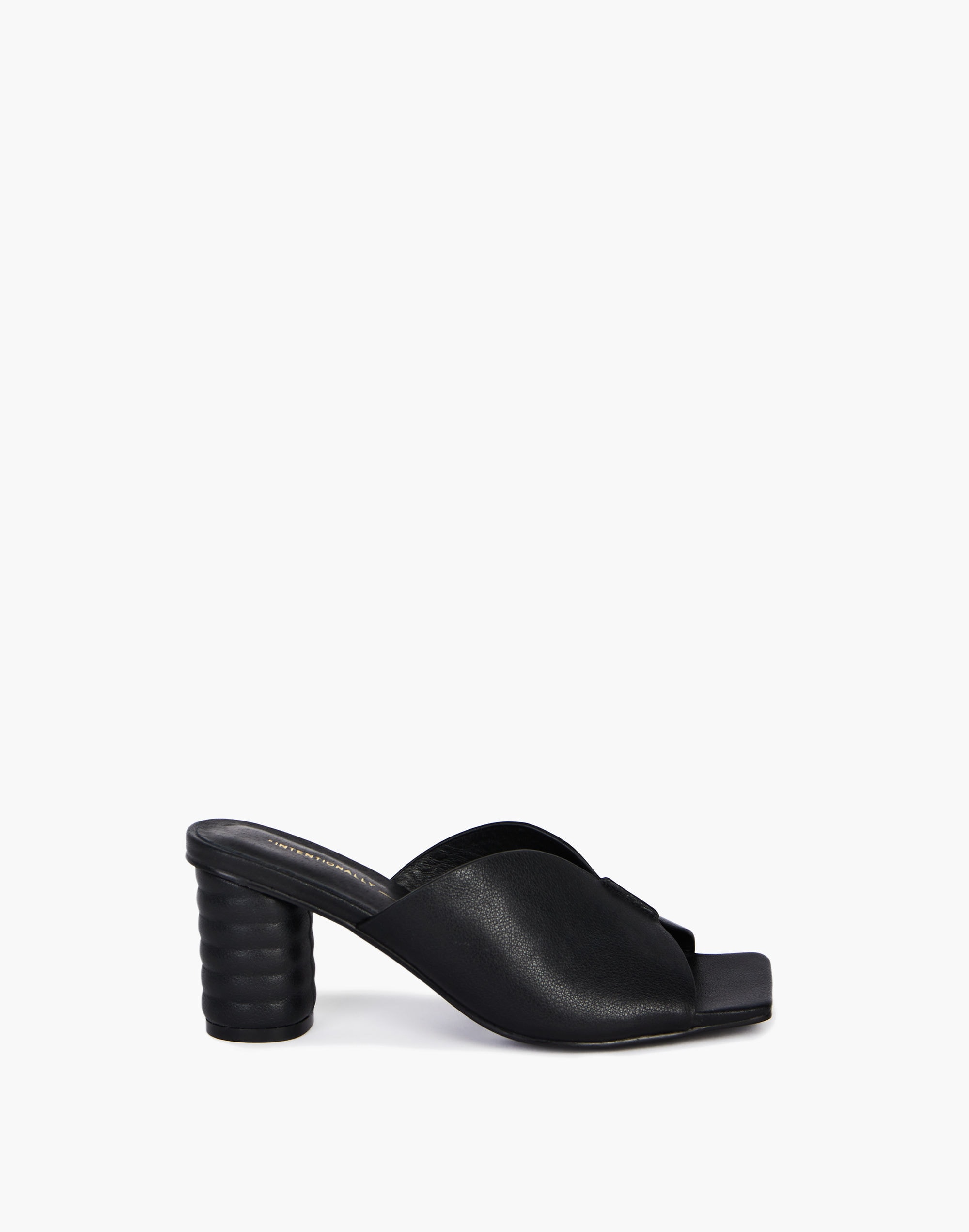 Intentionally Blank Leather Kamika Mules