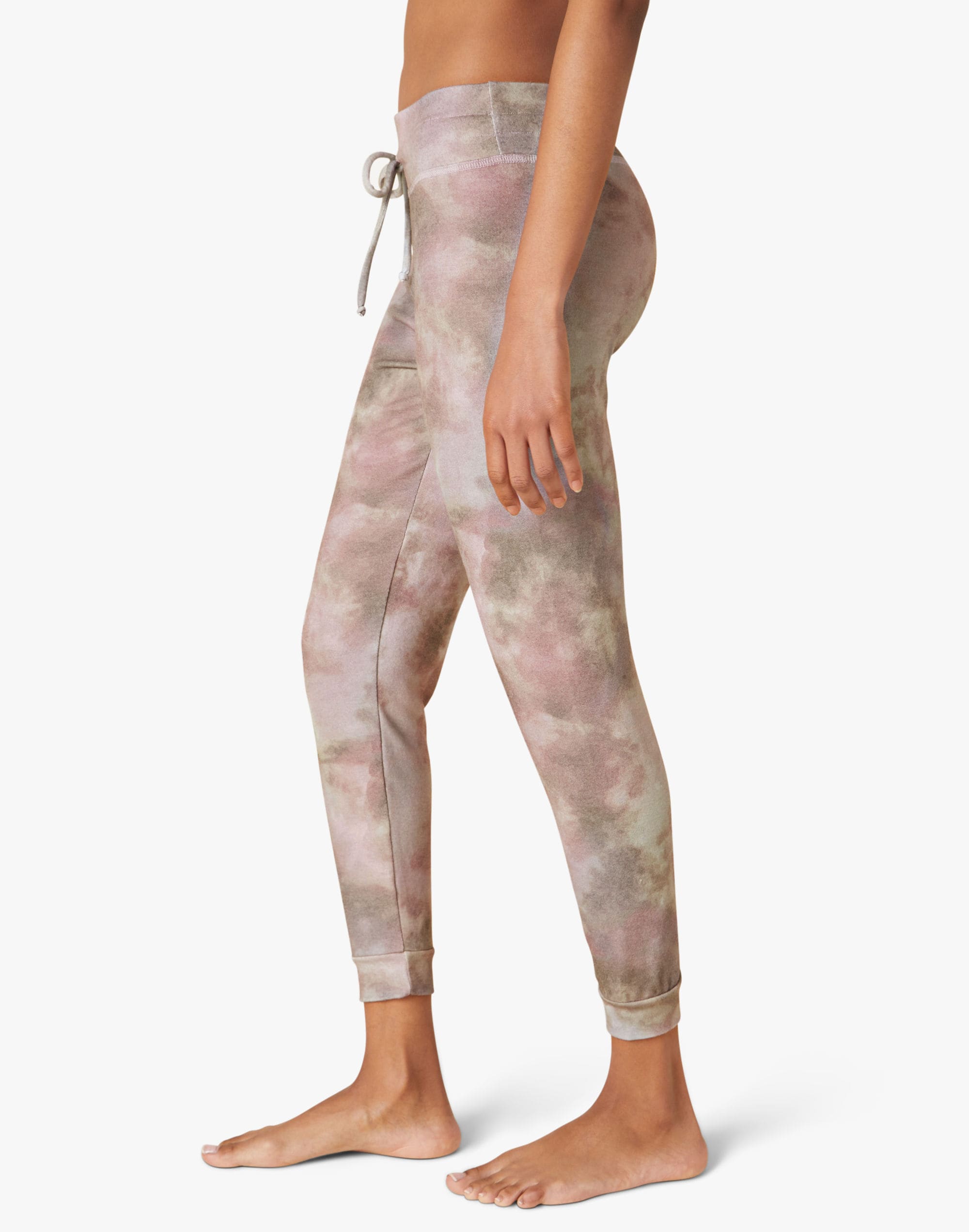 Beyond Yoga Lounge Around Joggers in Tie-Dye Print