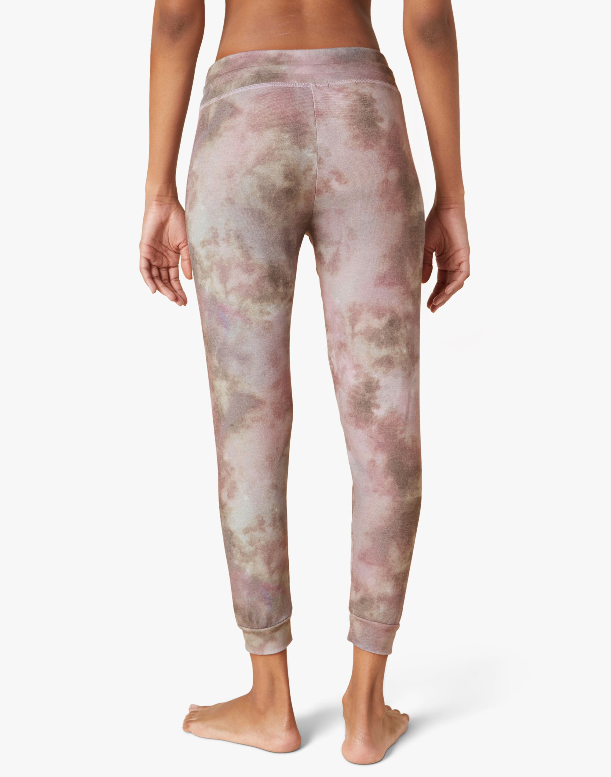 Beyond Yoga Lounge Around Joggers in Tie-Dye Print