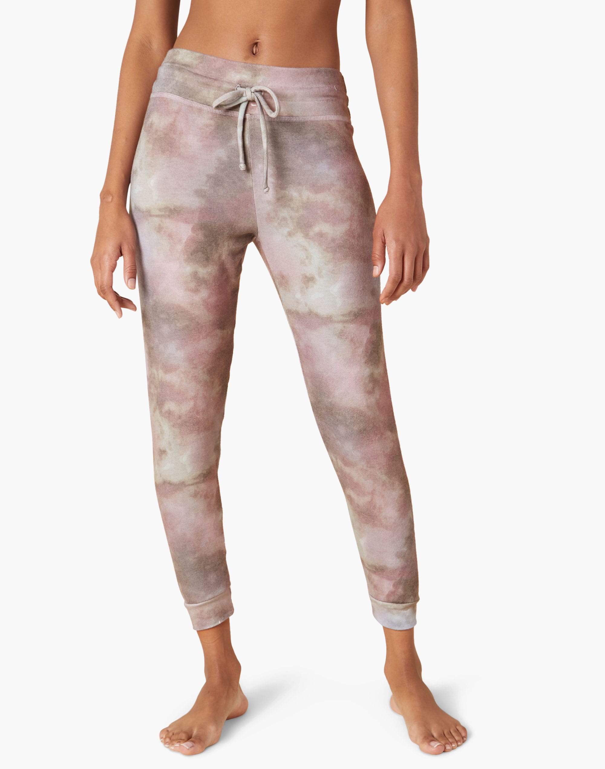 Beyond Yoga Lounge Around Joggers in Tie-Dye Print