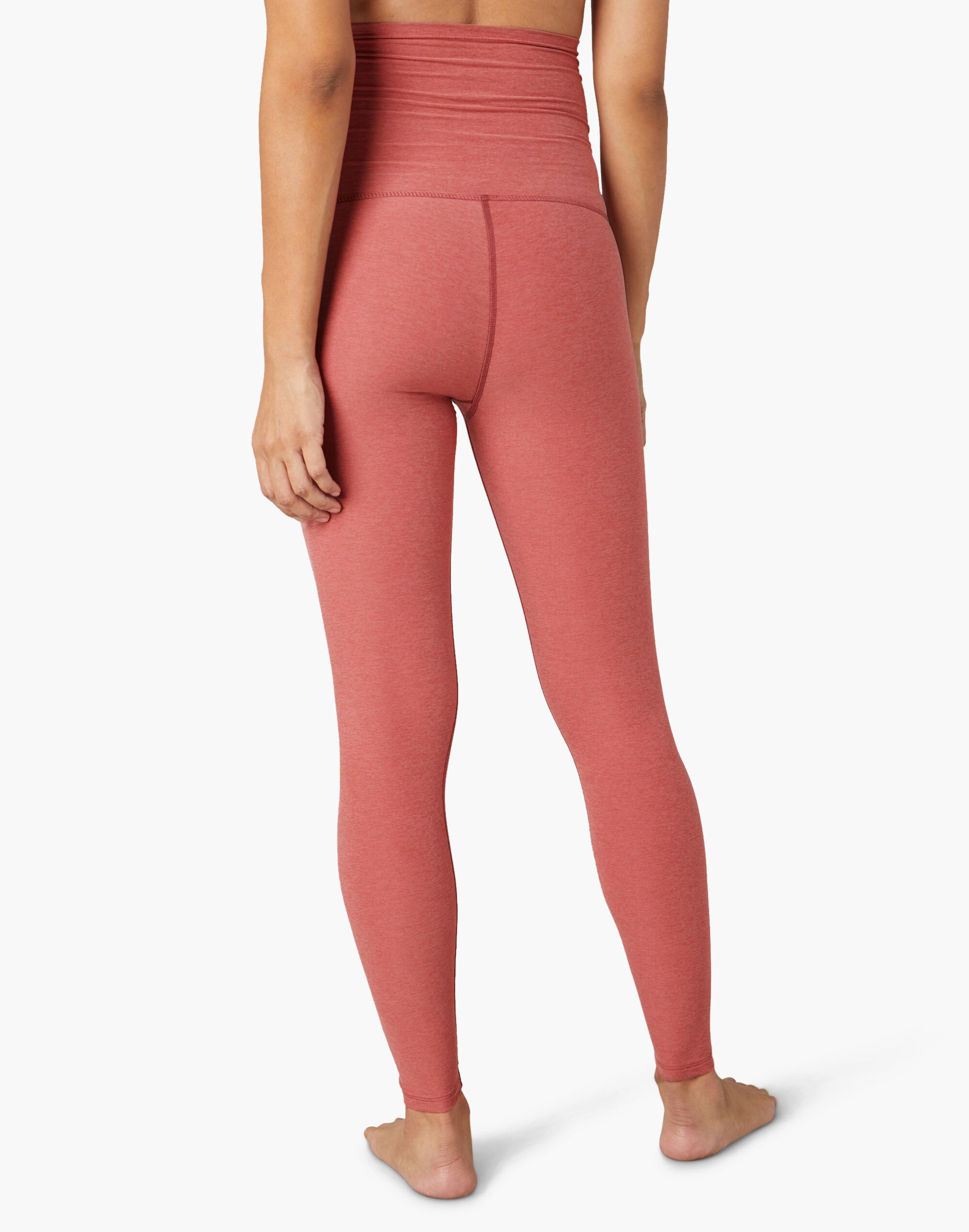 Beyond Yoga Maternity Empire-Waisted Midi Leggings in Spacedye