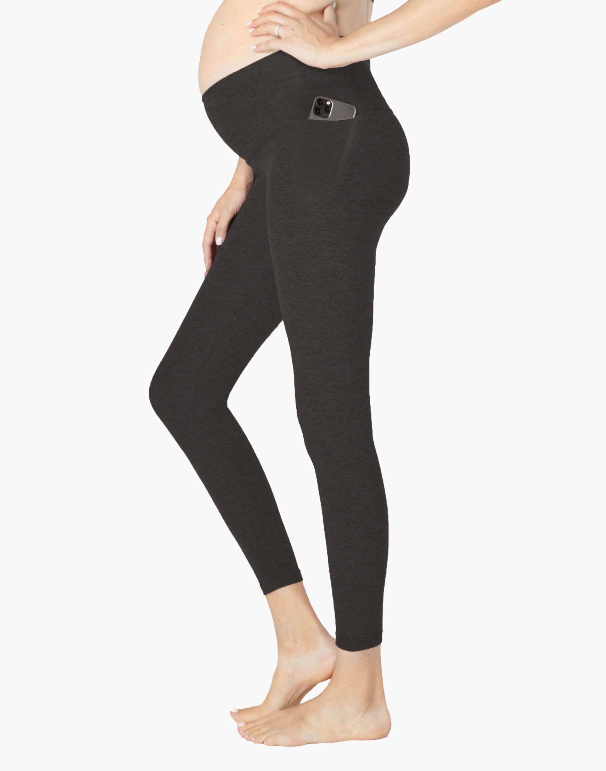 Beyond Yoga Maternity Out Of Pocket Midi Leggings in Spacedye
