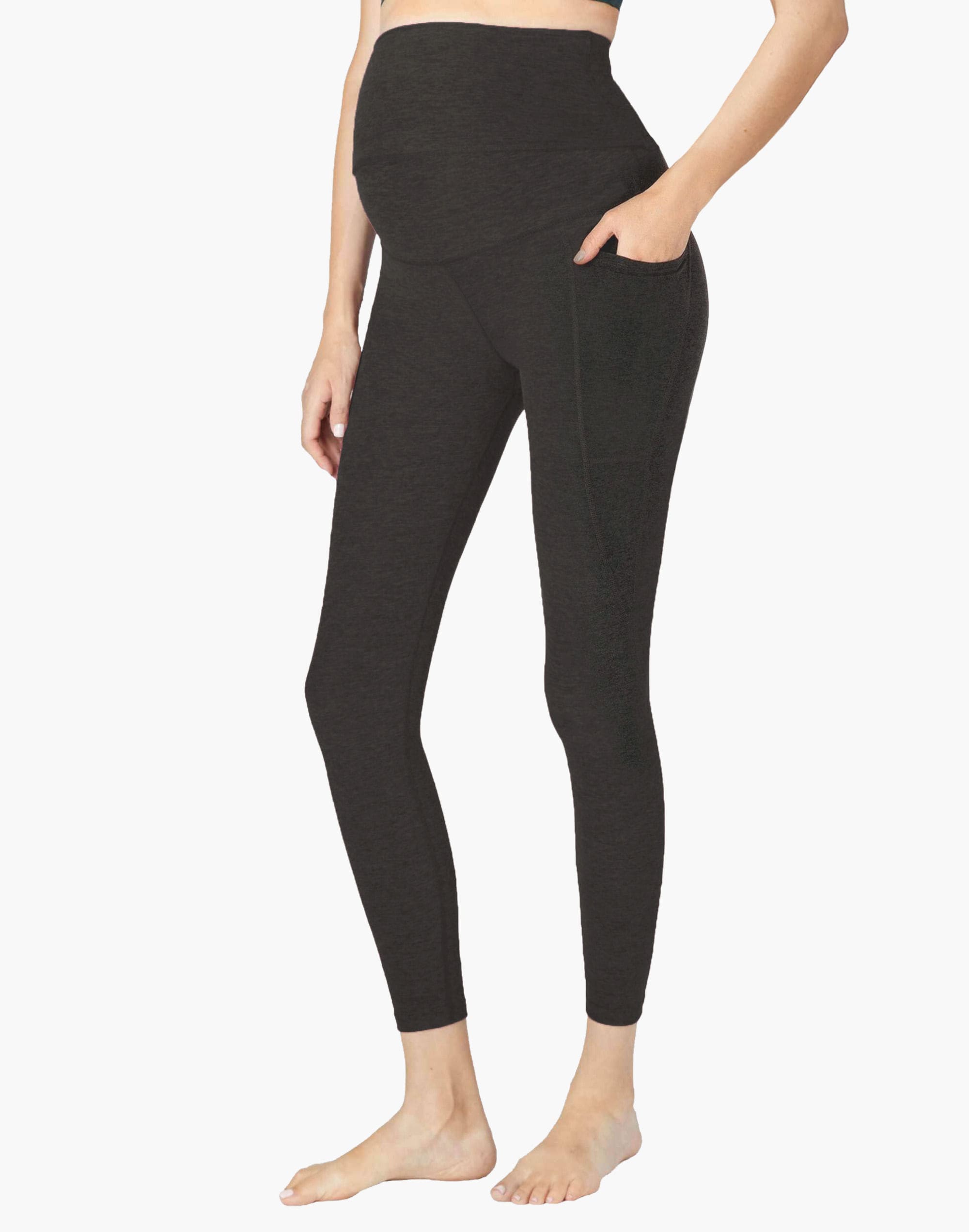 Beyond Yoga Maternity Out Of Pocket Midi Leggings in Spacedye