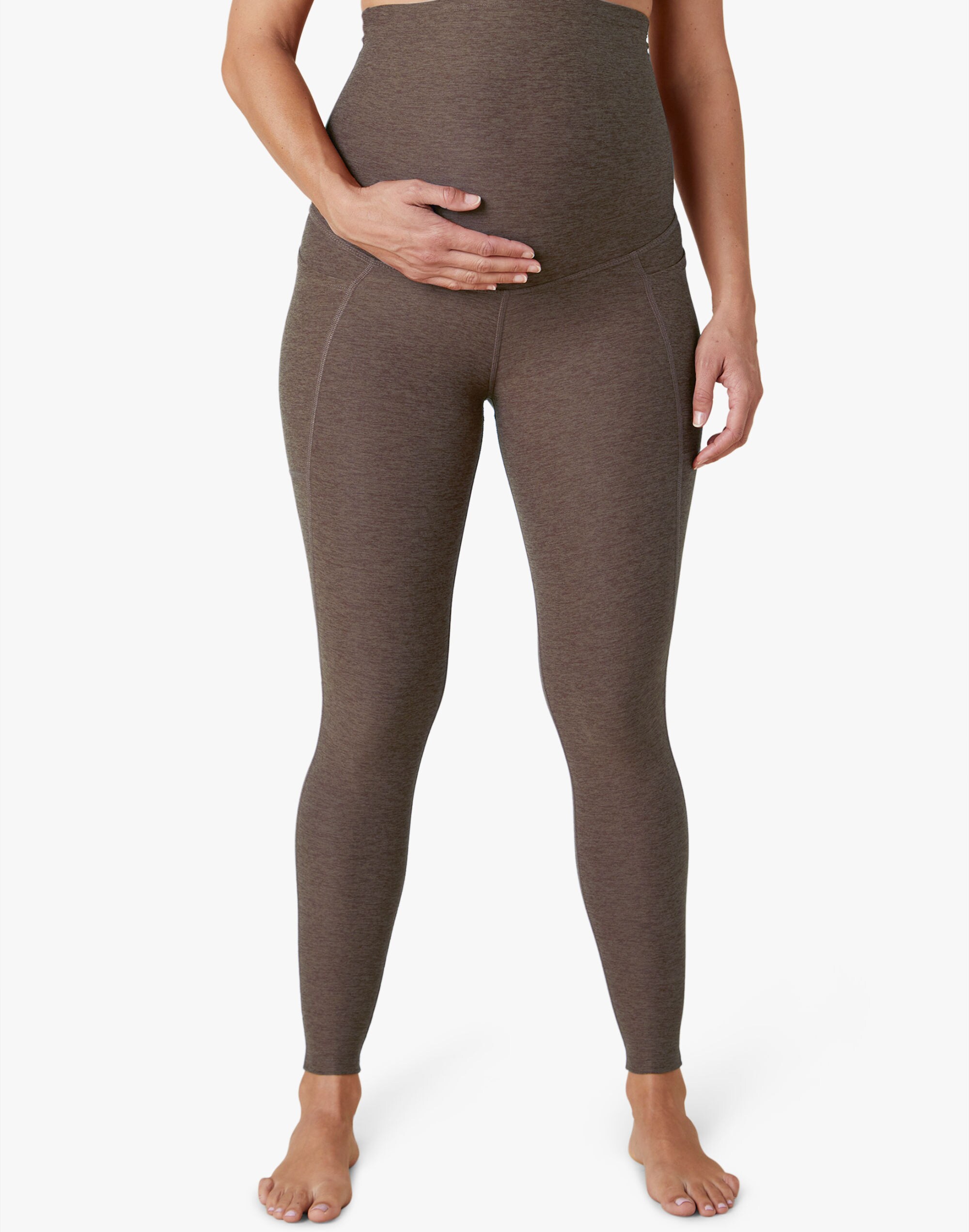 Beyond Yoga Maternity Out Of Pocket Midi Leggings in Spacedye