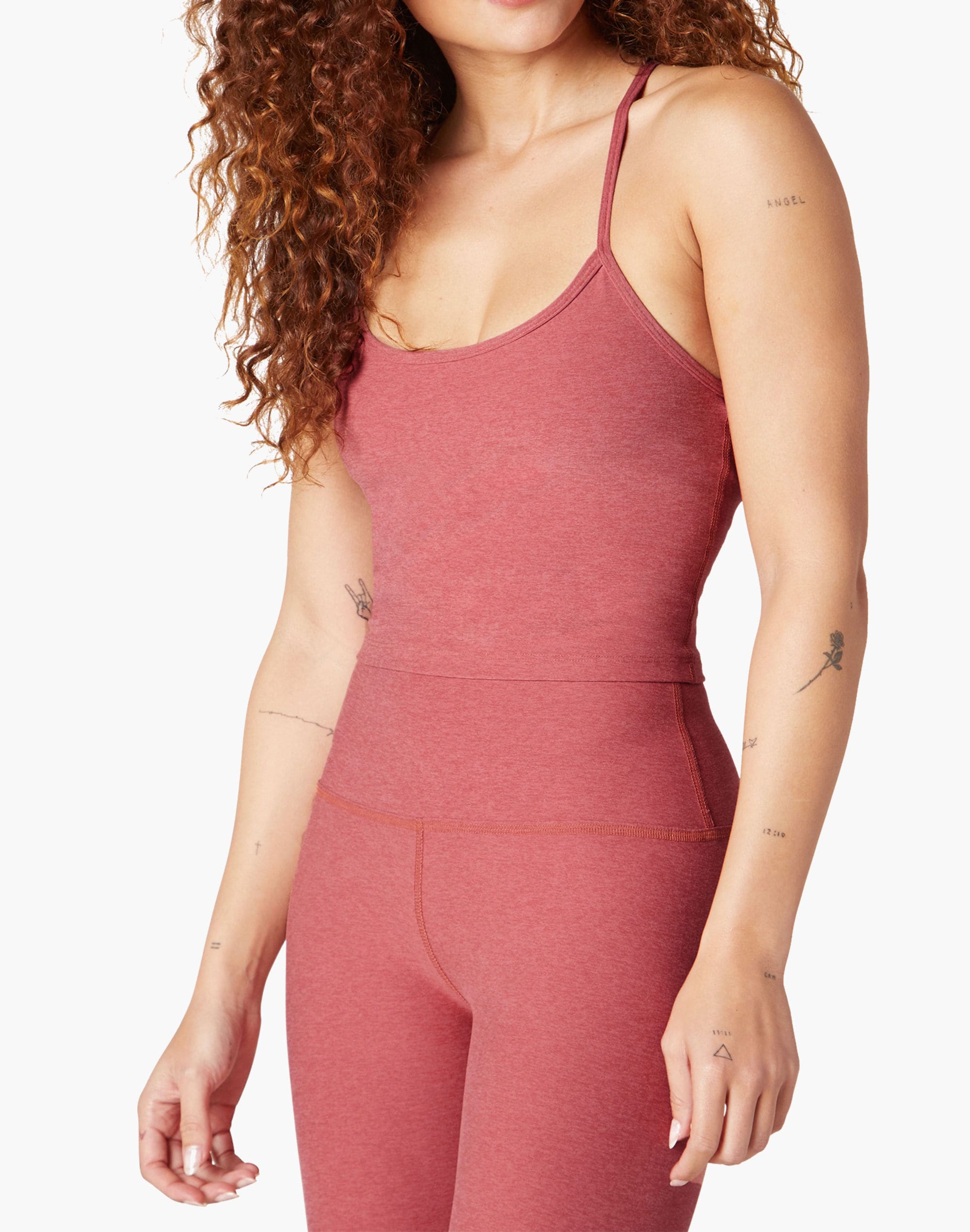 Beyond Yoga Slim Racerback Cropped Tank in Spacedye