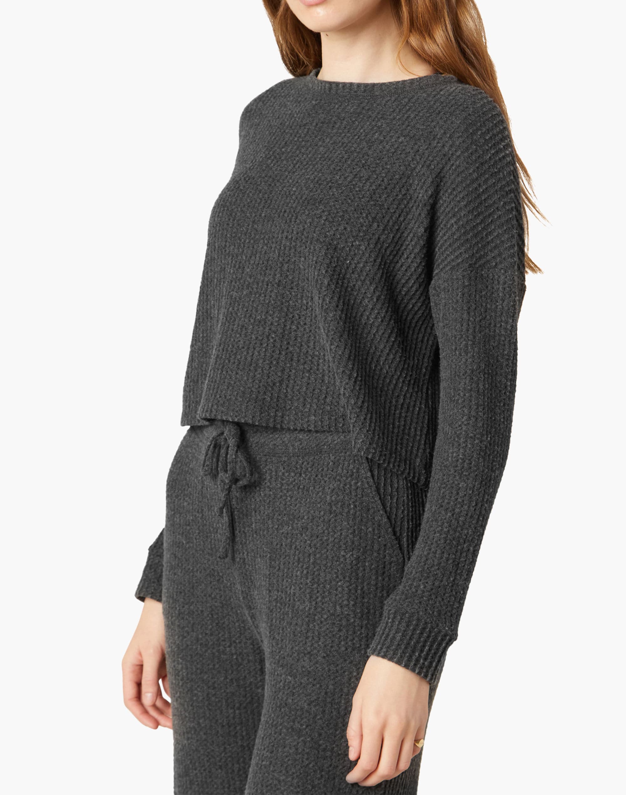 Beyond Yoga Brushed Up Cropped Pullover Top