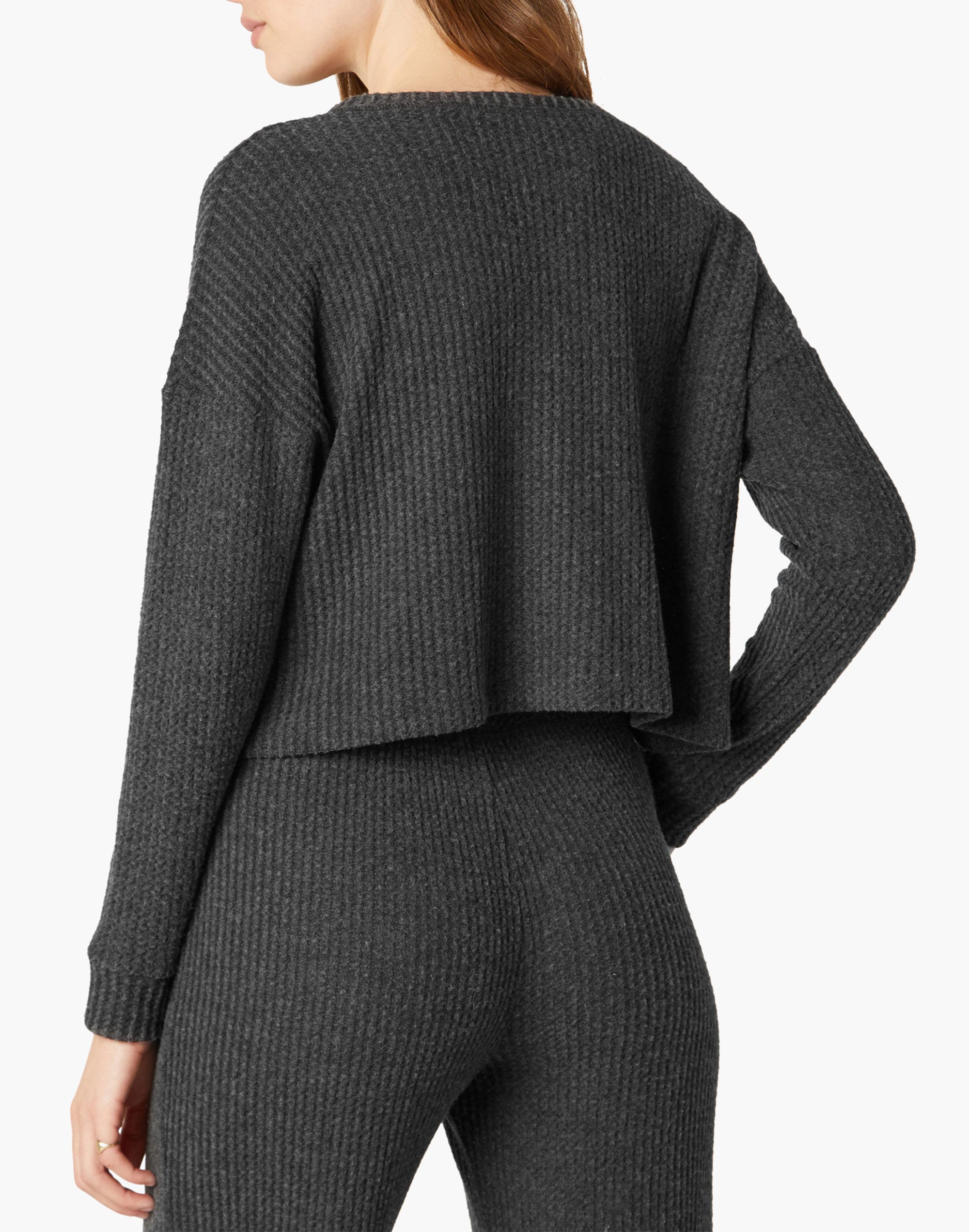 Beyond Yoga Brushed Up Cropped Pullover Top