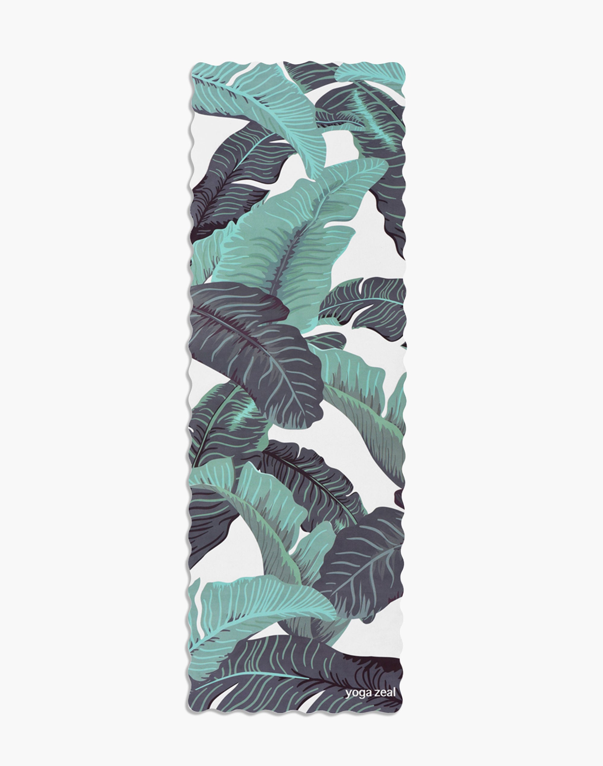 Yoga Zeal Tropical Banana Leaf Wavy Mat