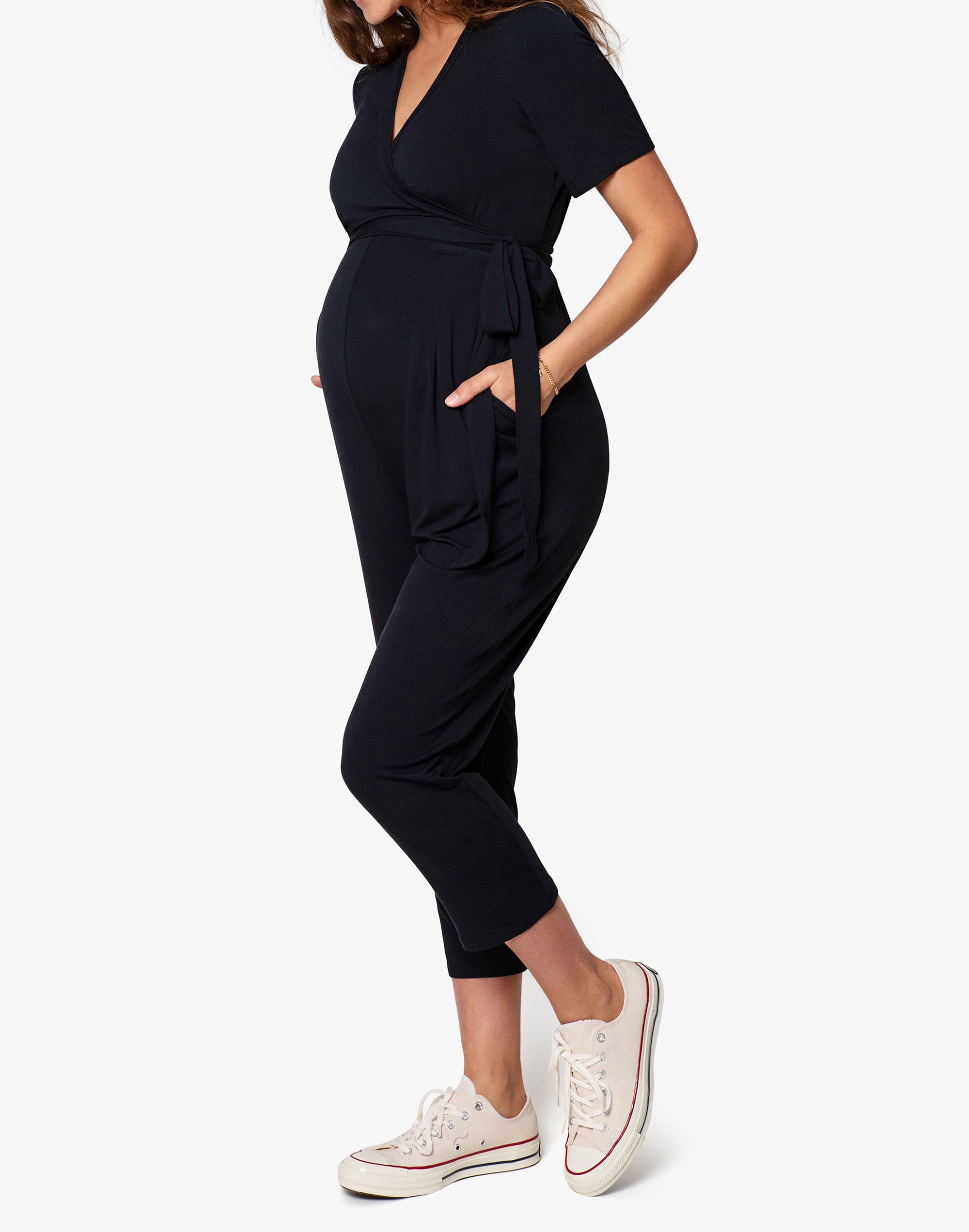 Ingrid and Isabel® Maternity EveryWear Short Sleeve Knit Jumpsuit
