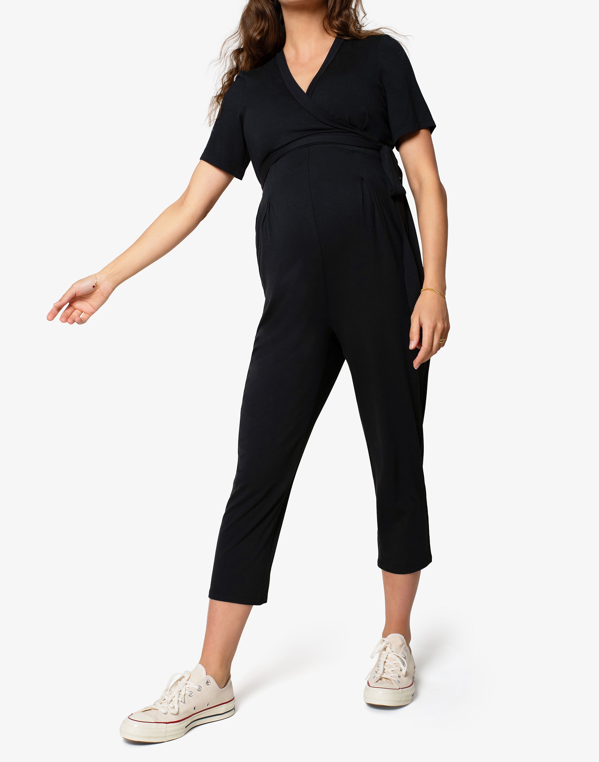Ingrid and Isabel® Maternity EveryWear Short Sleeve Knit Jumpsuit