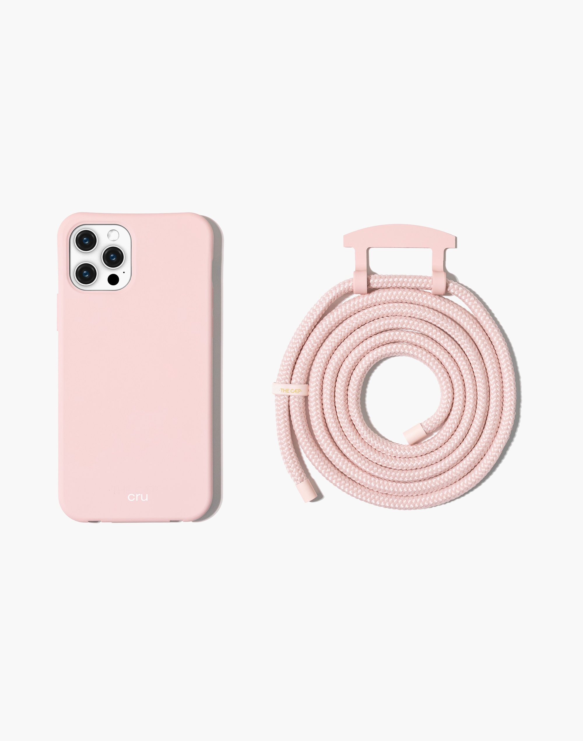 the caep crossbody phone case in bubblegum monochrome