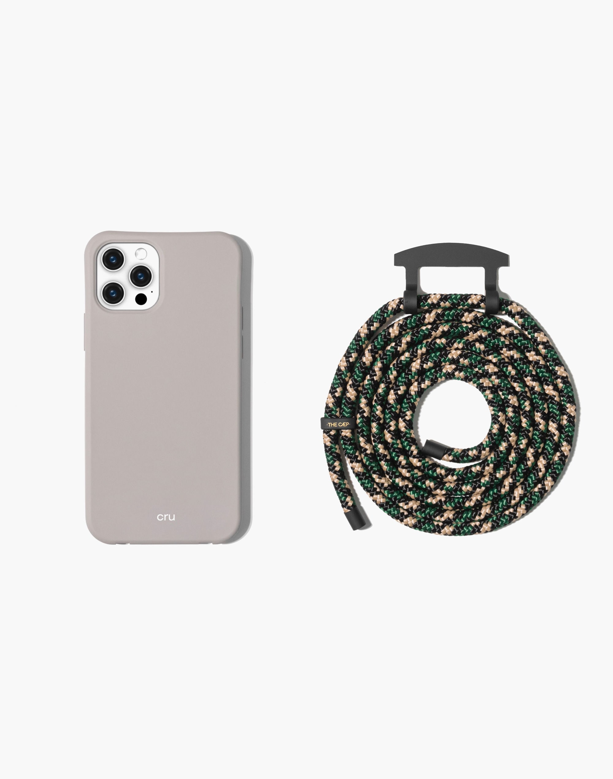 the caep crossbody phone case in cloud and chasm