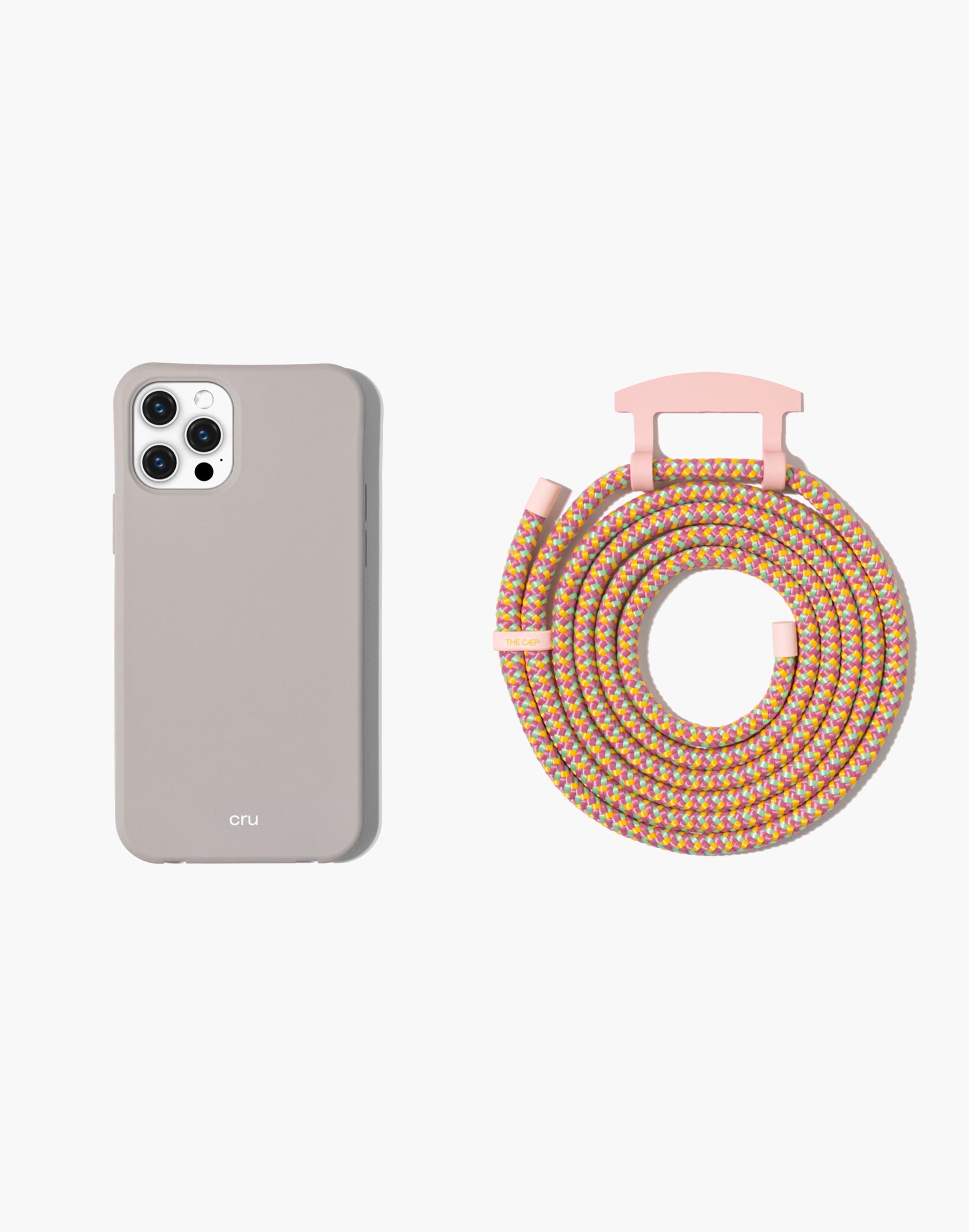 the caep crossbody phone case in cloud and marrakesh