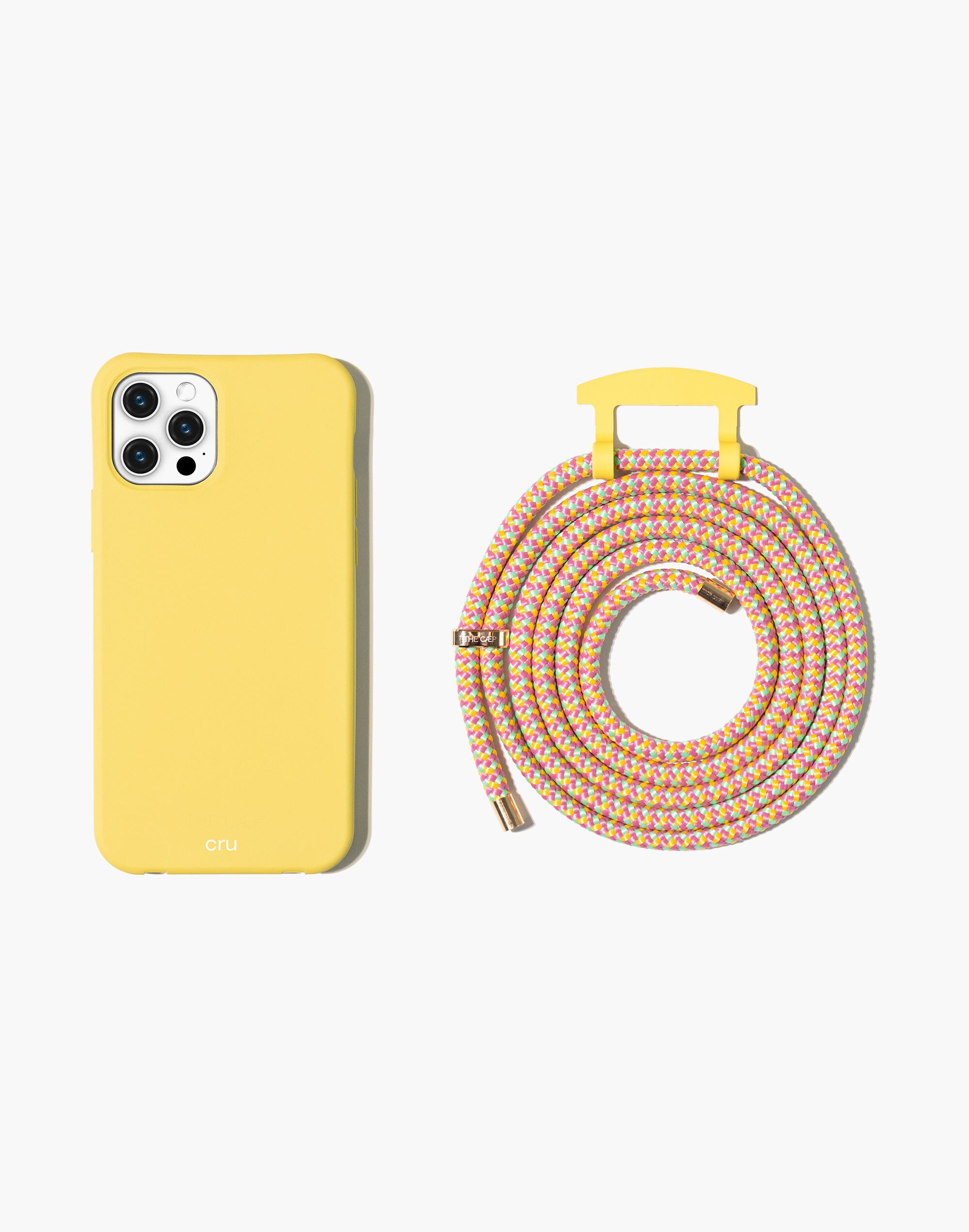 the caep crossbody phone case in milos and marrakesh gold