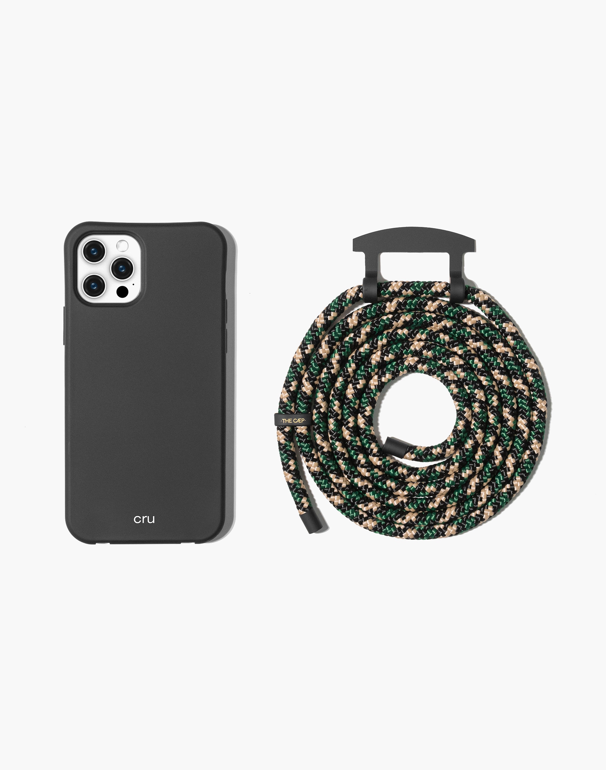 the caep crossbody phone case in night and chasm
