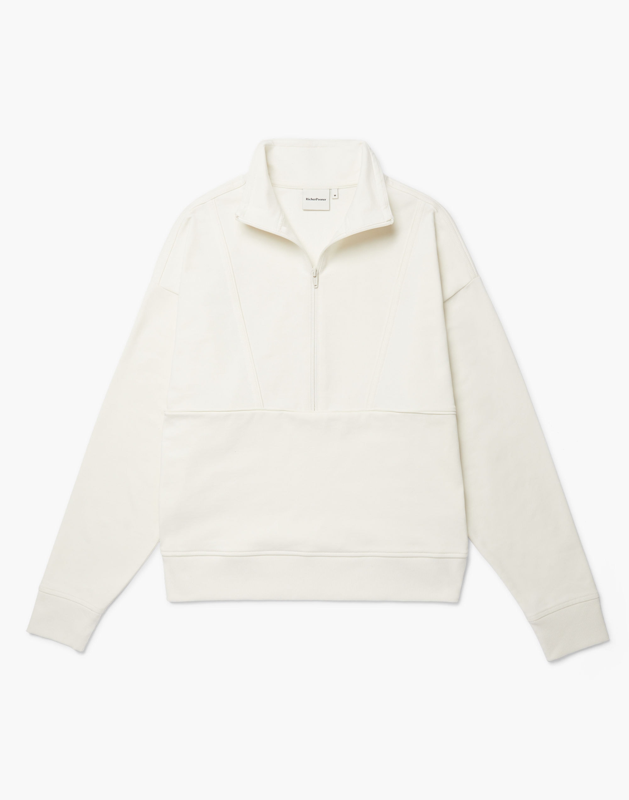 richer poorer terry half-zip pullover sweatshirt