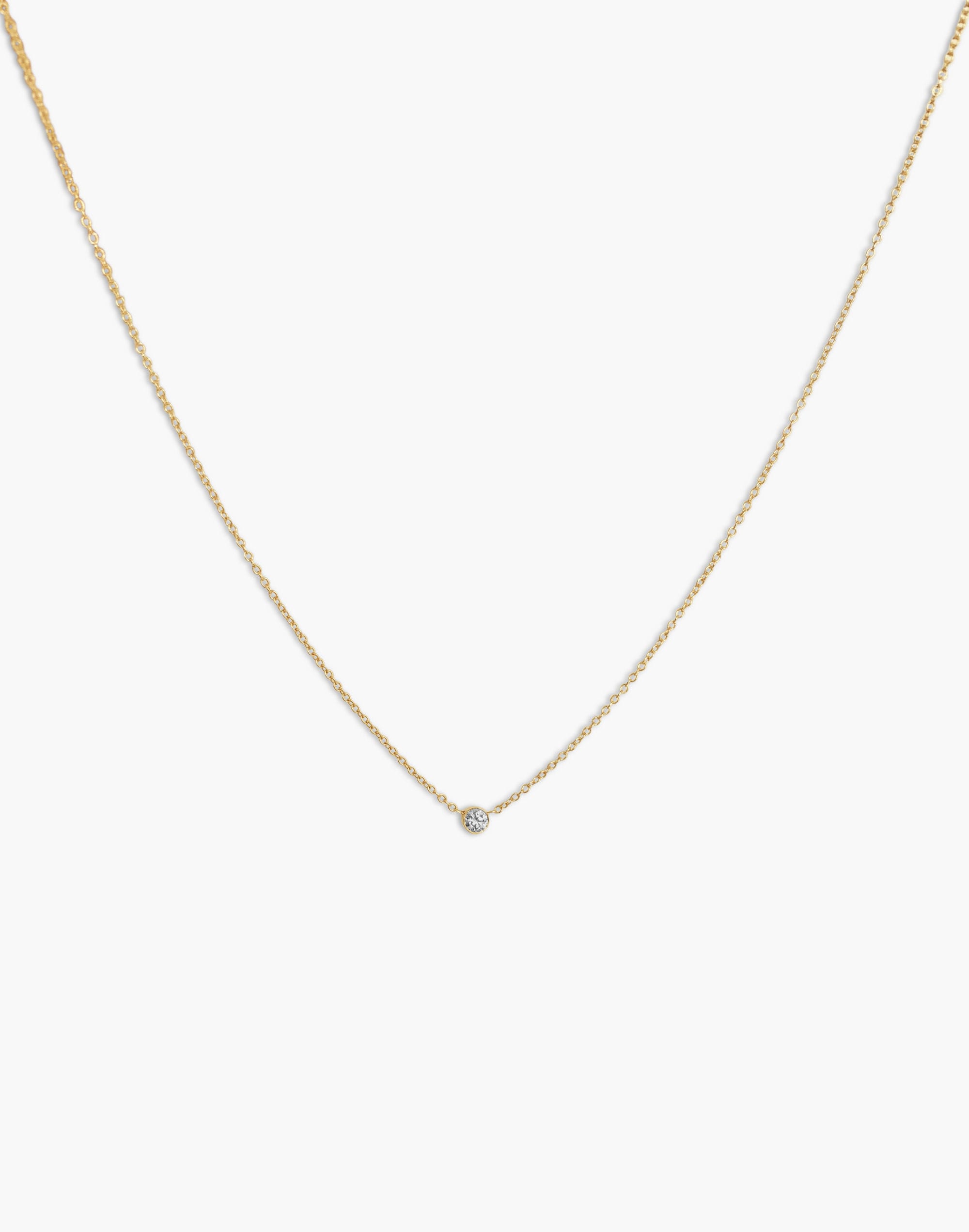 Kinn Studio™ Solitaire Round Diamond Necklace