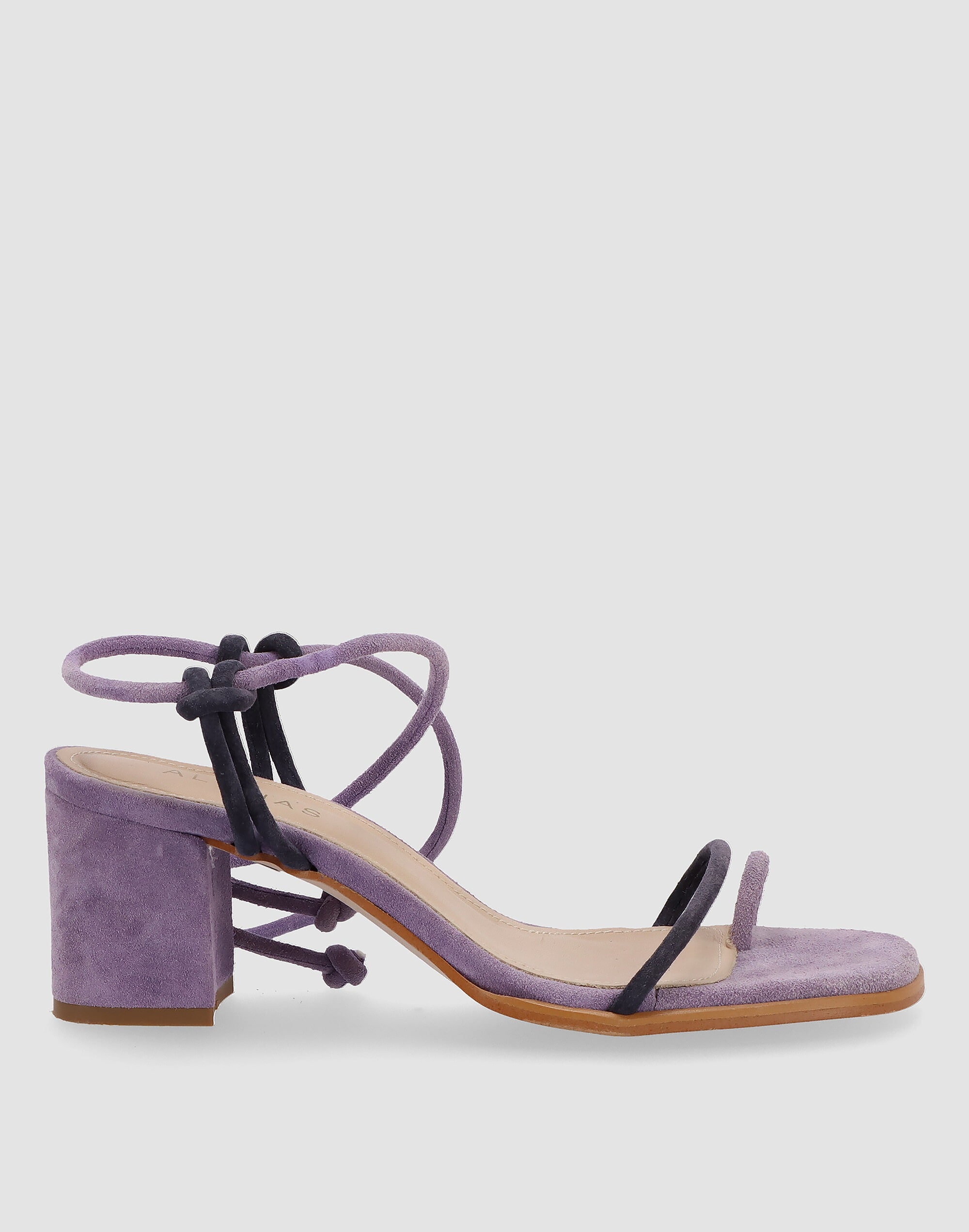 Mw Alohas Suede Grace Sandals In Navy