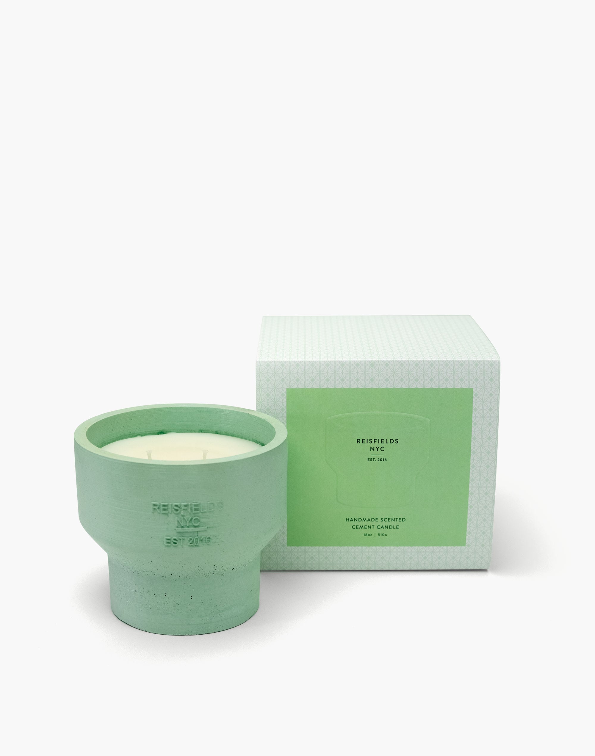 Reisfields NYC™ Cement Collection No. 1 Citrus, Basil + Eucalyptus Candle