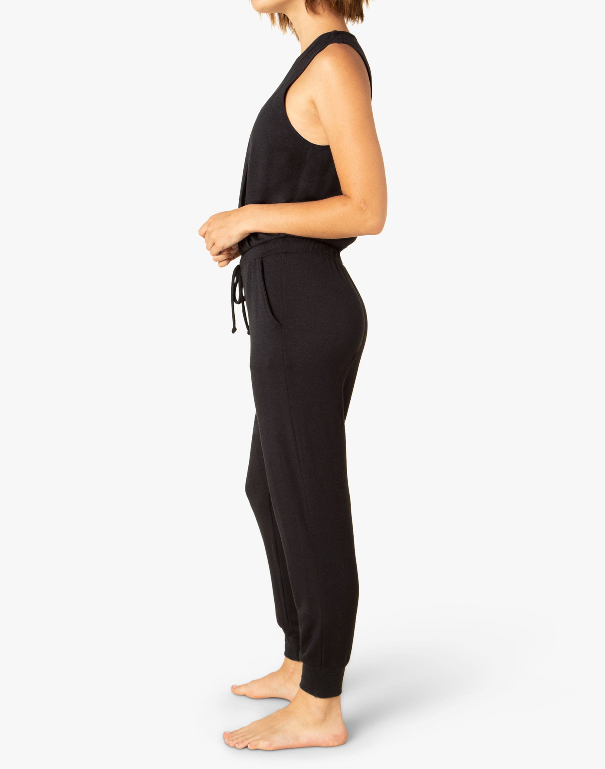 beyond yoga easy gather midi jumpsuit