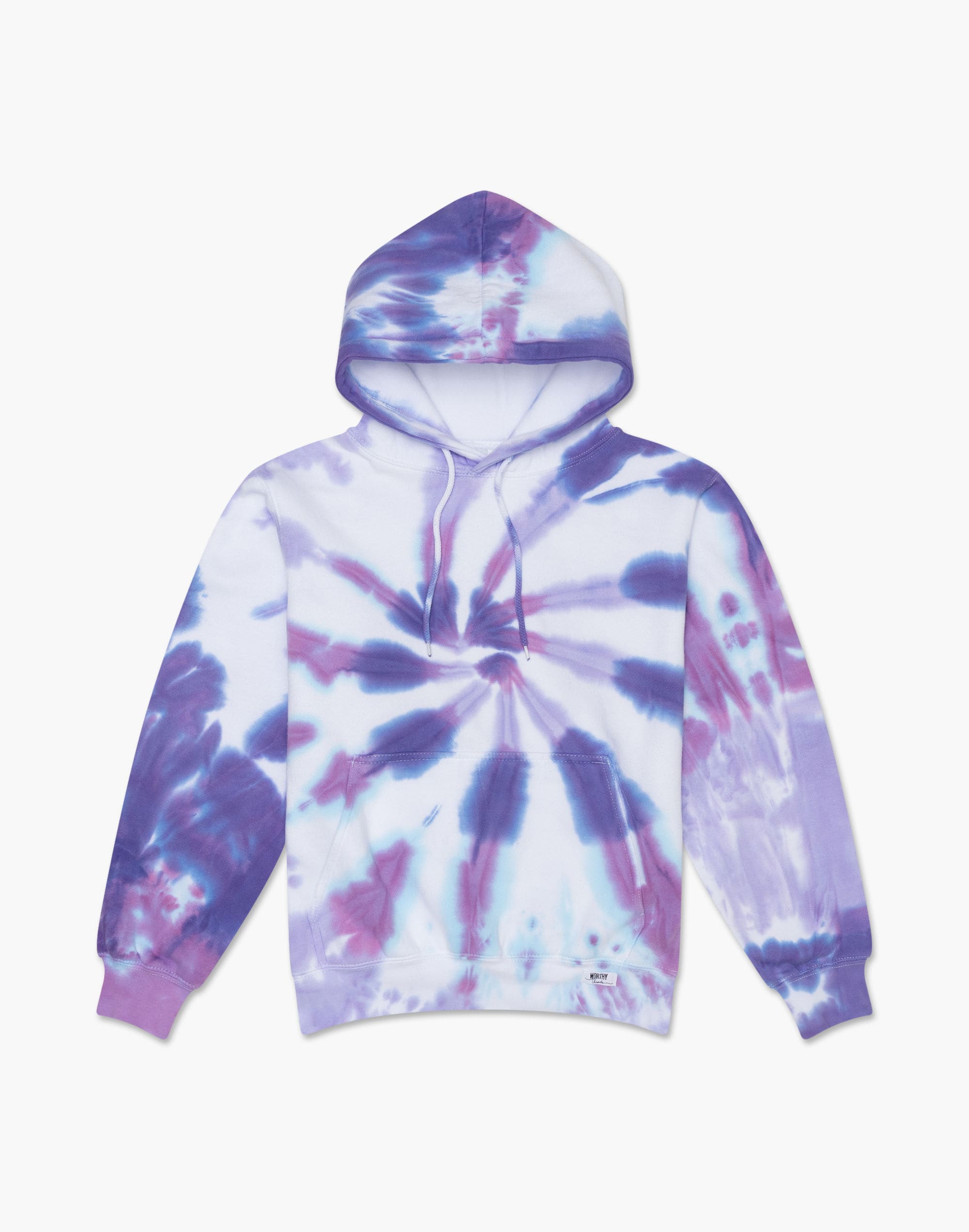 worthy threads&trade; tie dye hoodie in purples