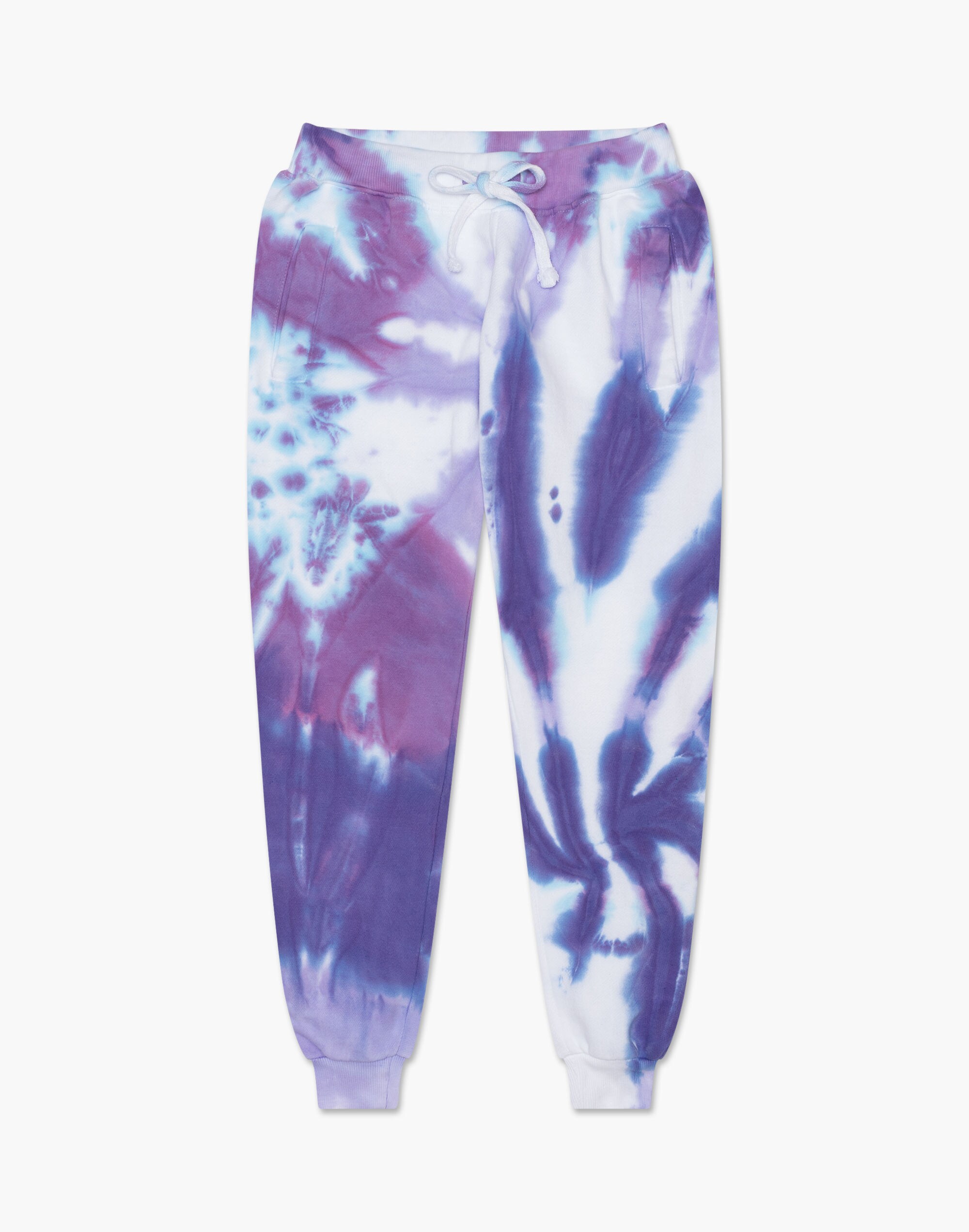 worthy threads&trade; tie dye joggers in purples