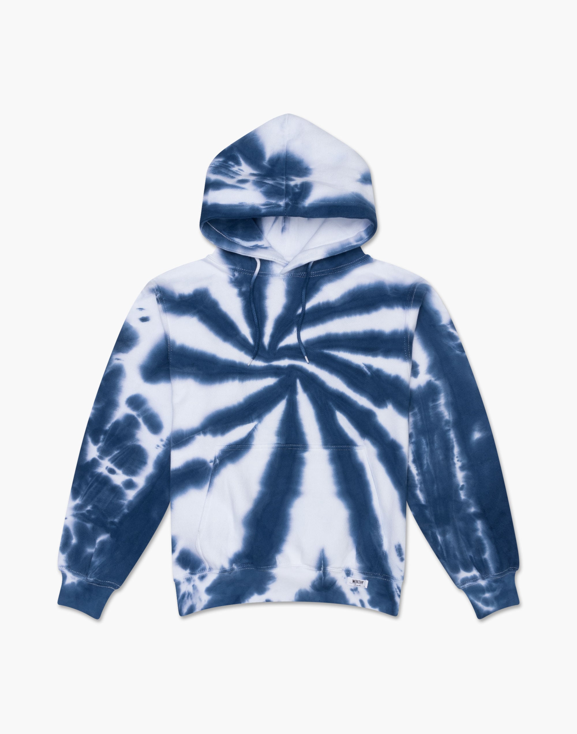 worthy threads&trade; tie dye hoodie in sapphire