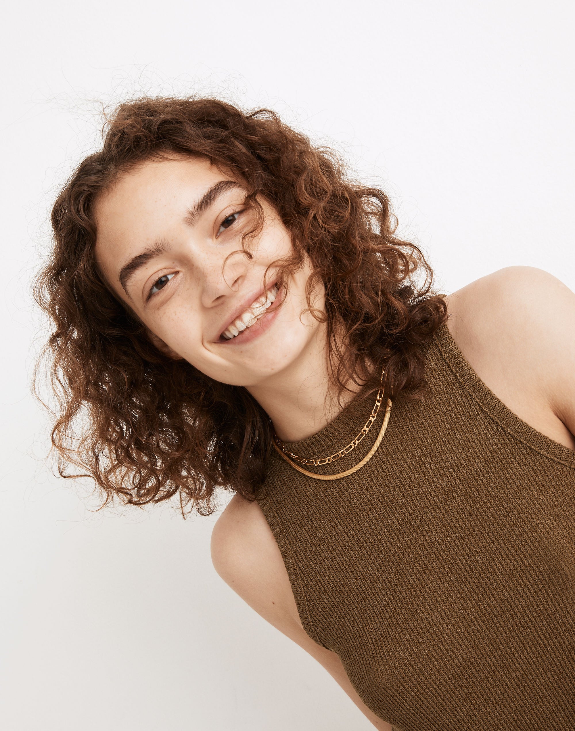 Flat Linked Chain Necklace