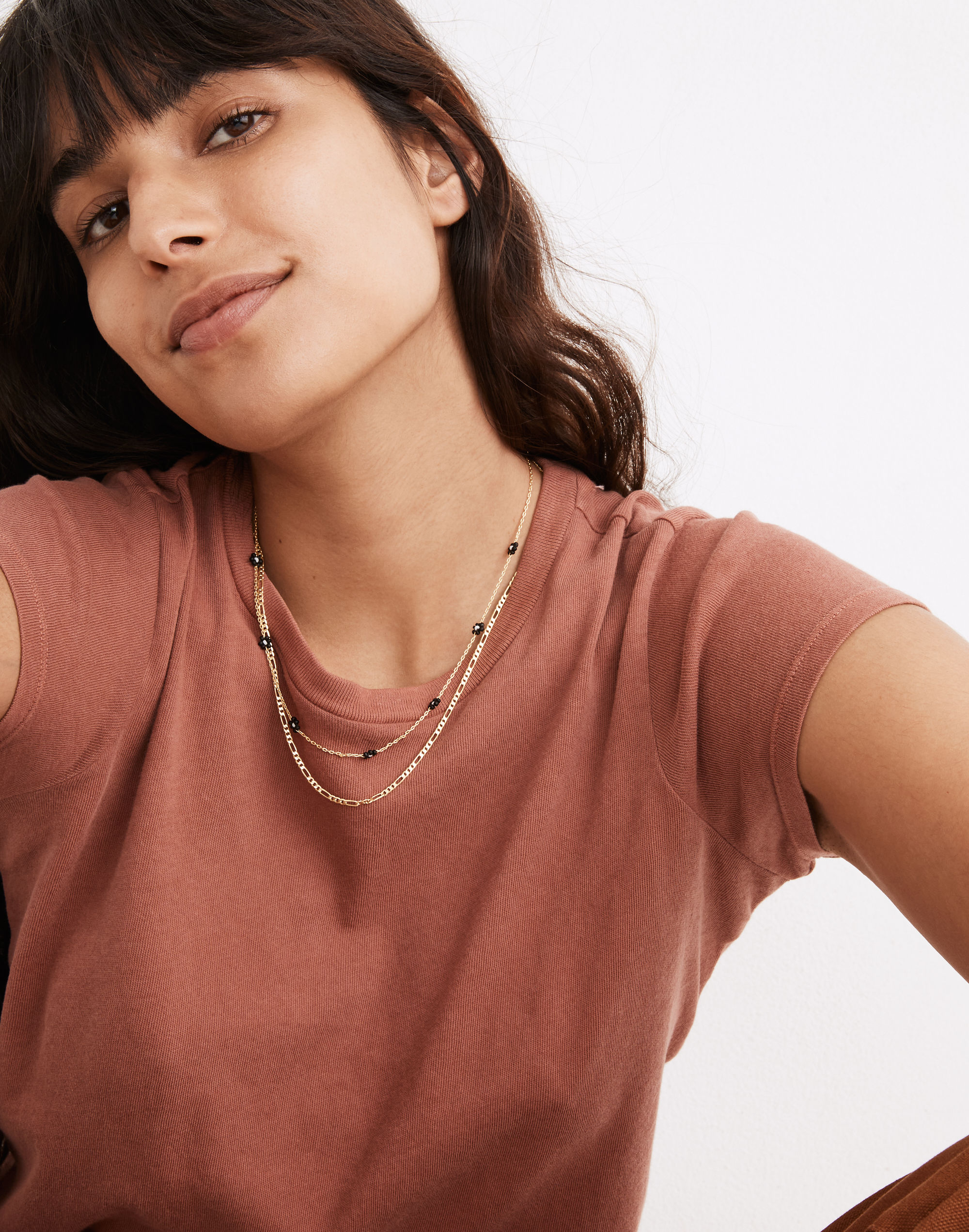 Seed Bead Daisy Chain Necklace