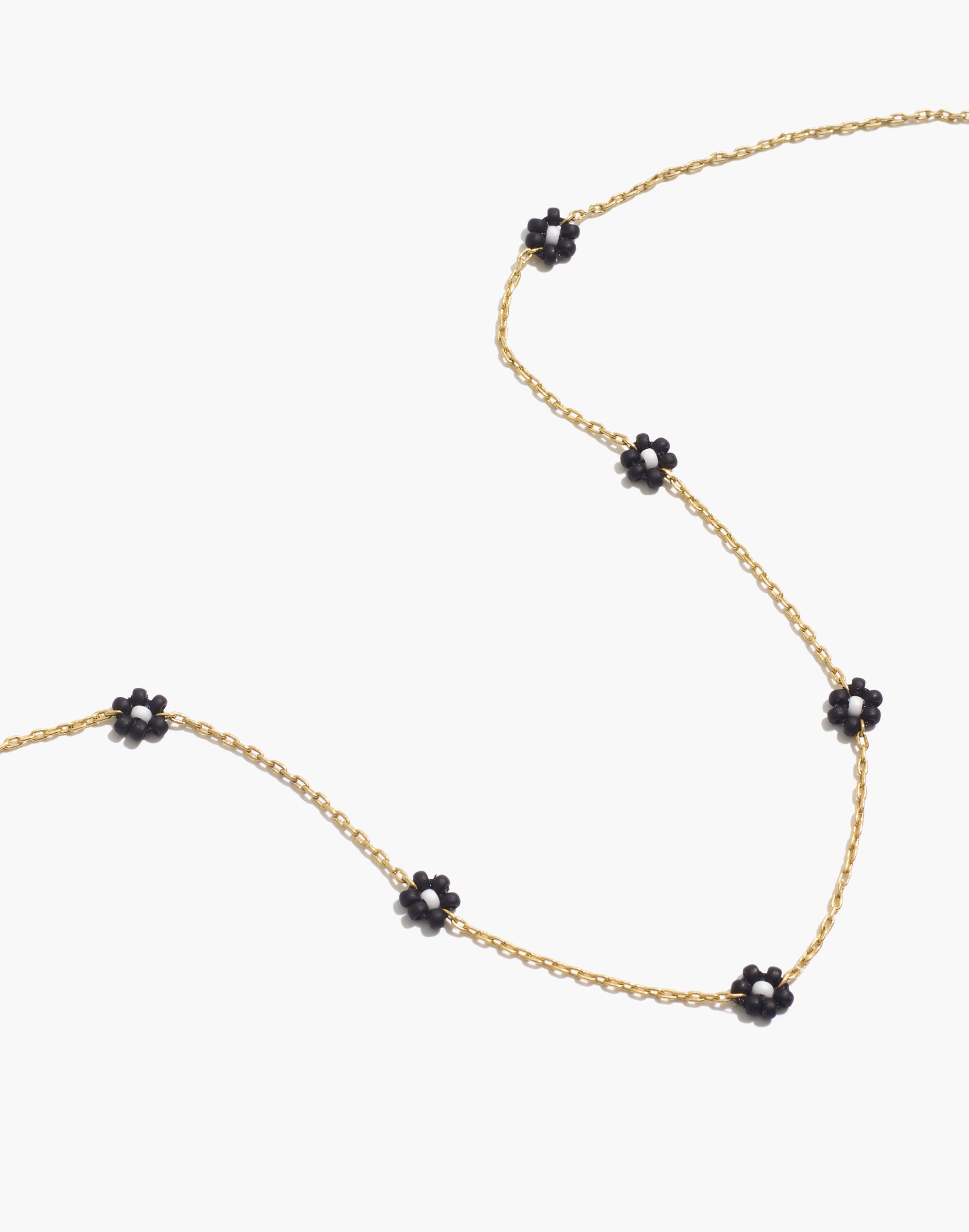 Seed Bead Daisy Chain Necklace