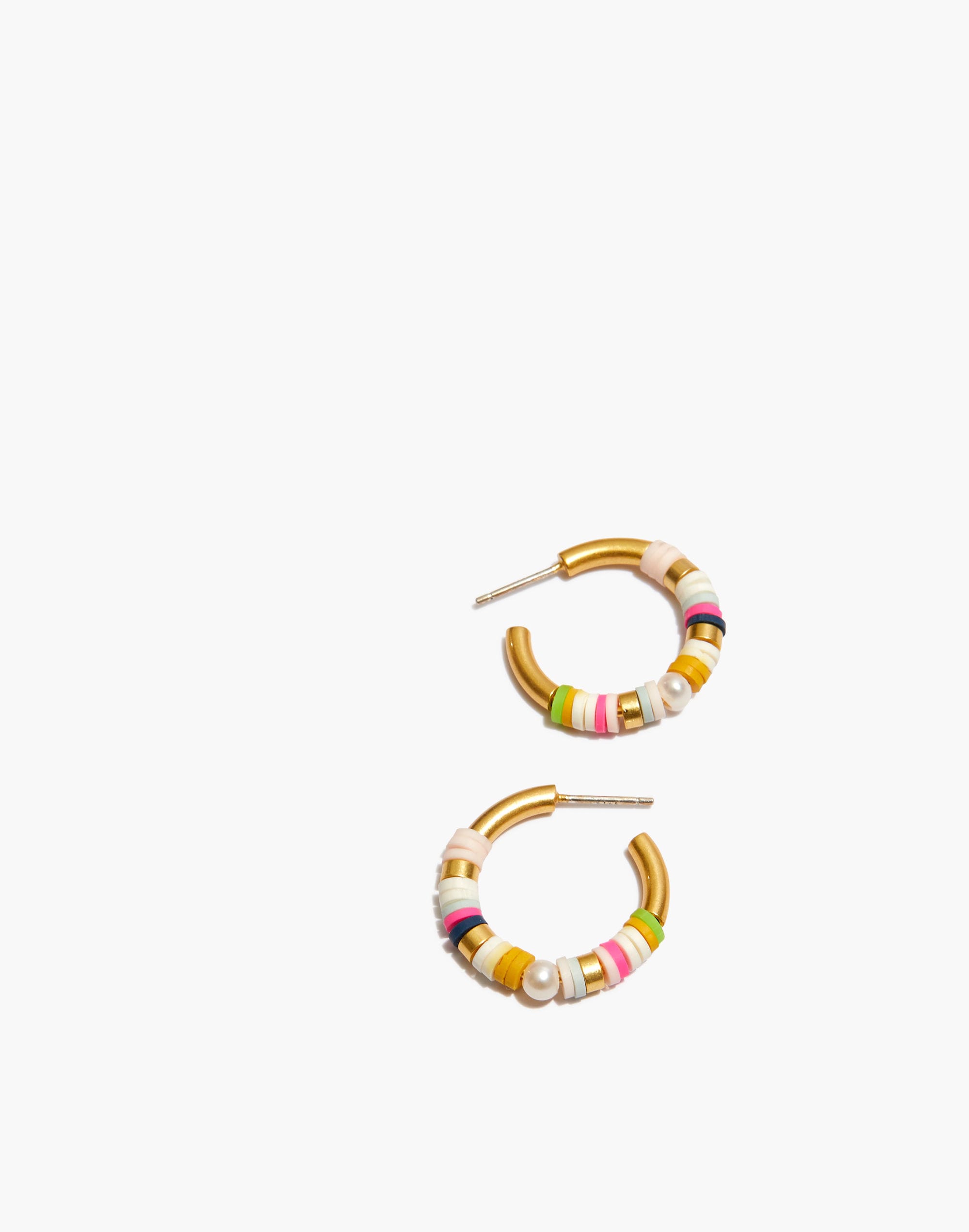 Market Beaded Hoop Earrings