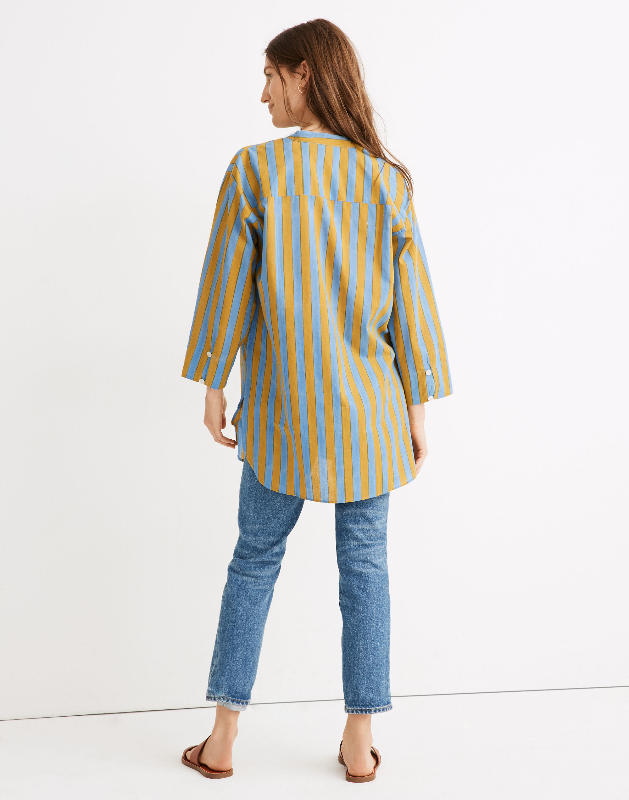 Madewell x SZ Blockprints&trade; Striped Guru Top