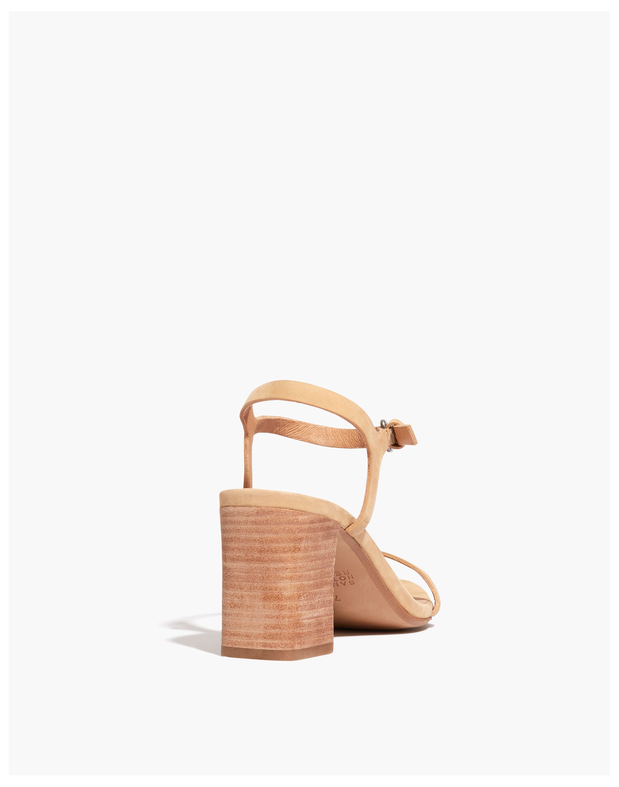 The Hollie Ankle-Strap Sandal in Nubuck Leather