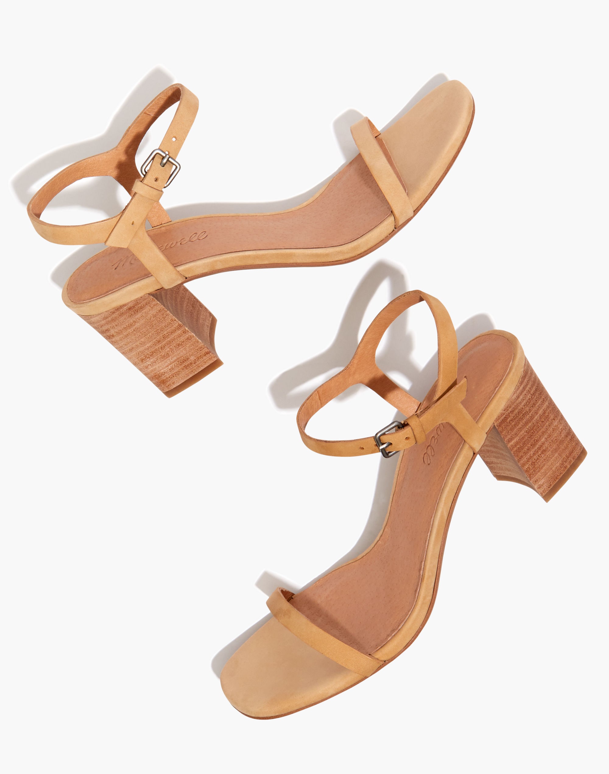 The Hollie Ankle-Strap Sandal in Nubuck Leather