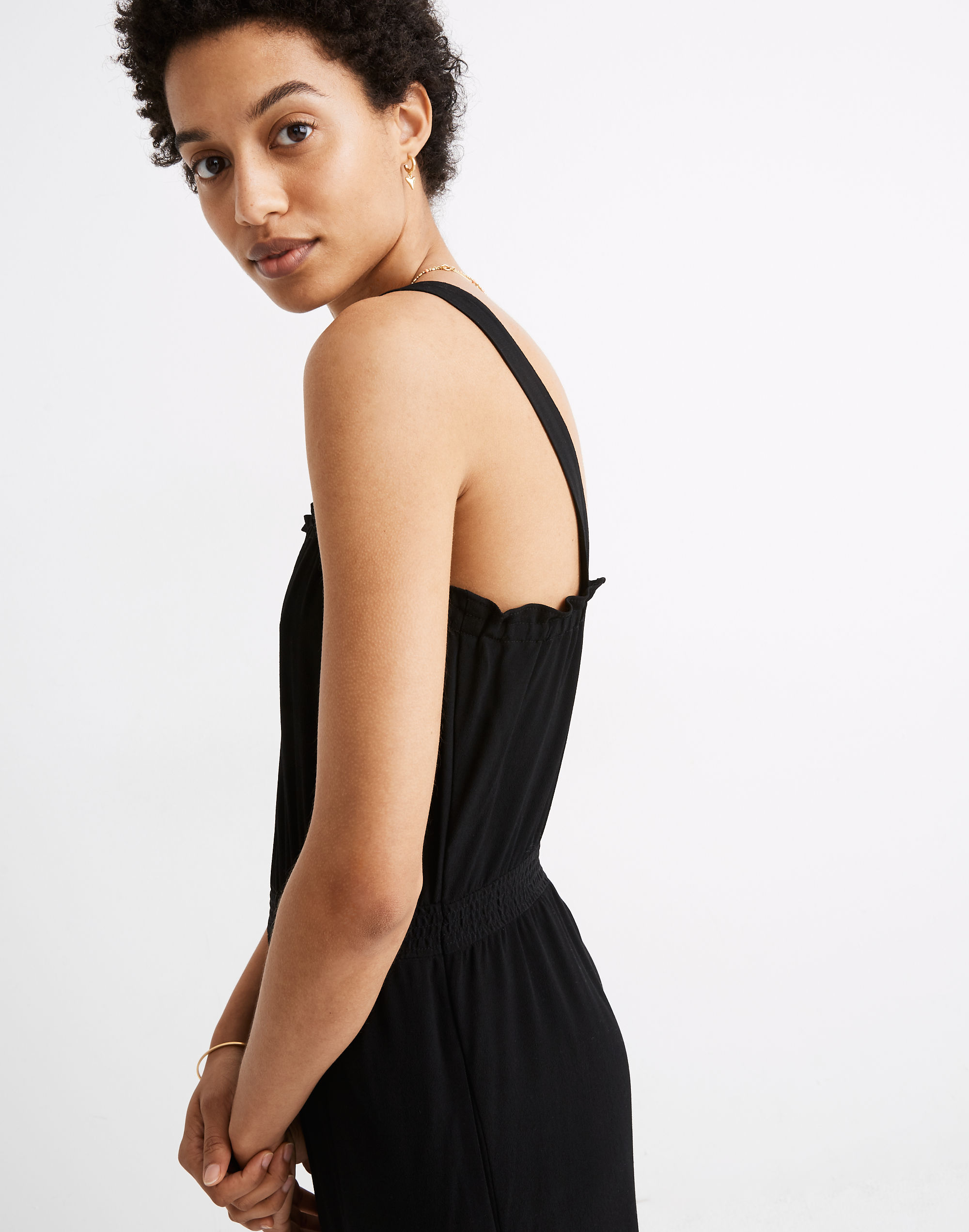 Smocked Tank Jumpsuit