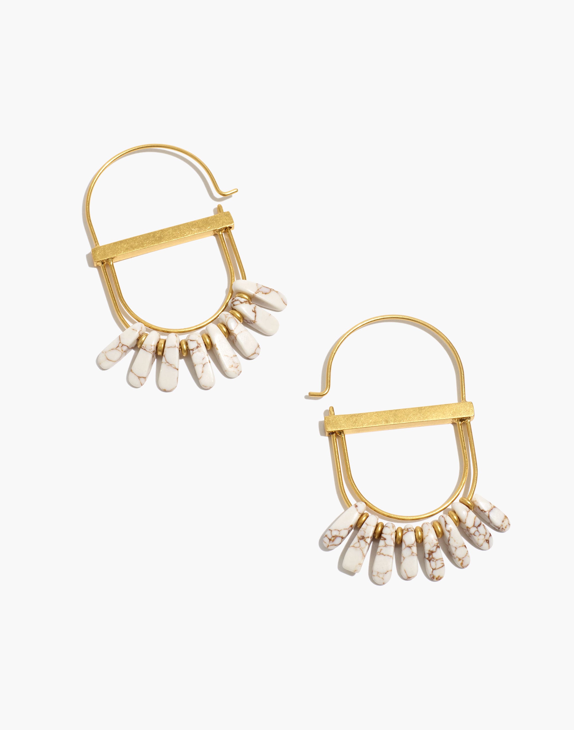Beaded Fringe Statement Earrings