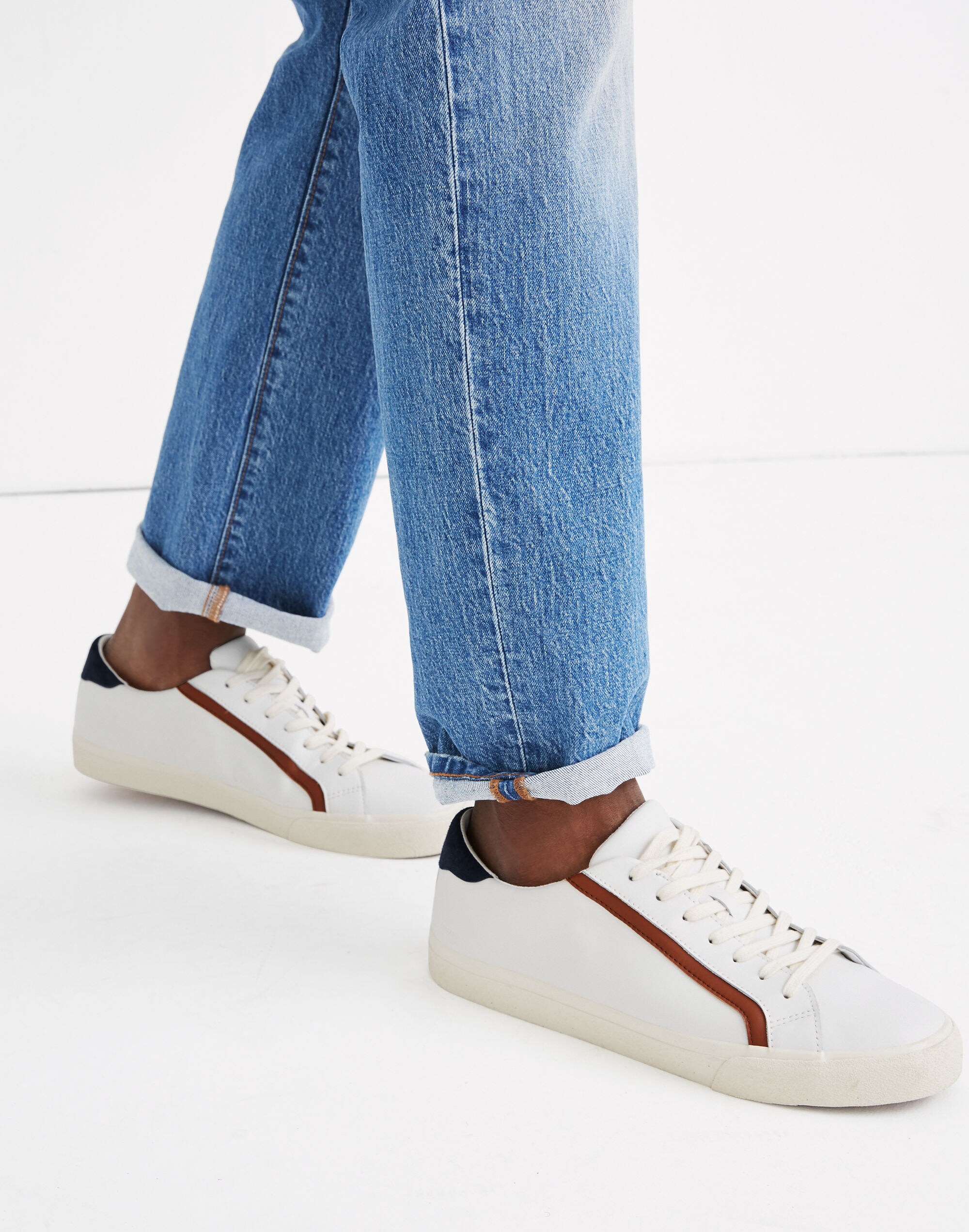 Men's Sidewalk Low-Top Sneakers in Leather