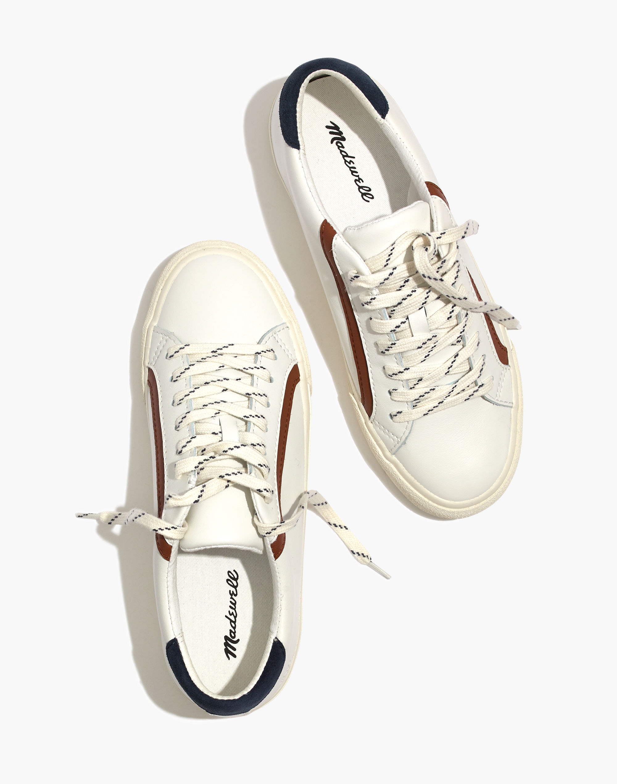 Sidewalk Low-Top Sneakers in Leather and Suede