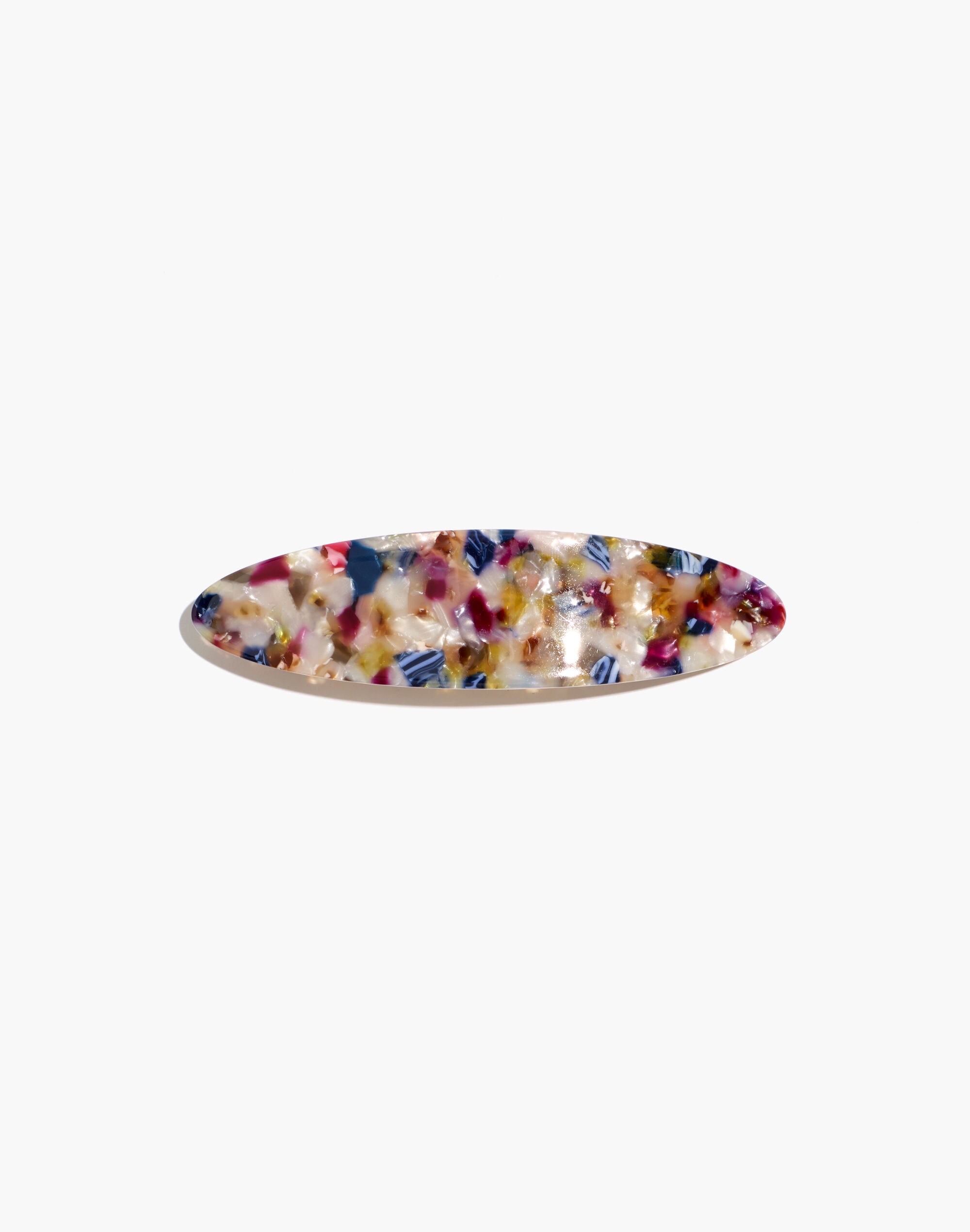 long oval acetate barrette