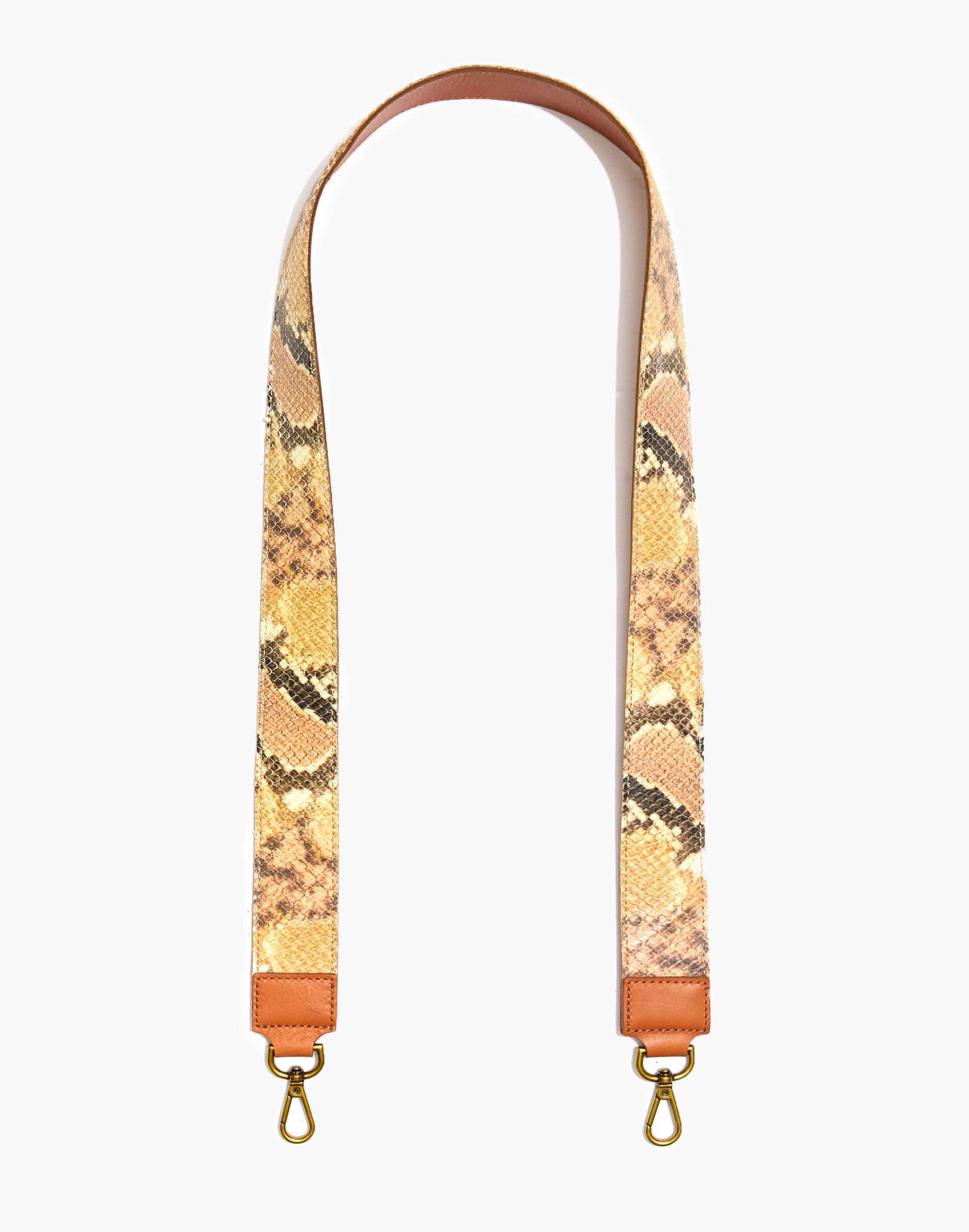 the shoulder bag strap: snake embossed leather edition