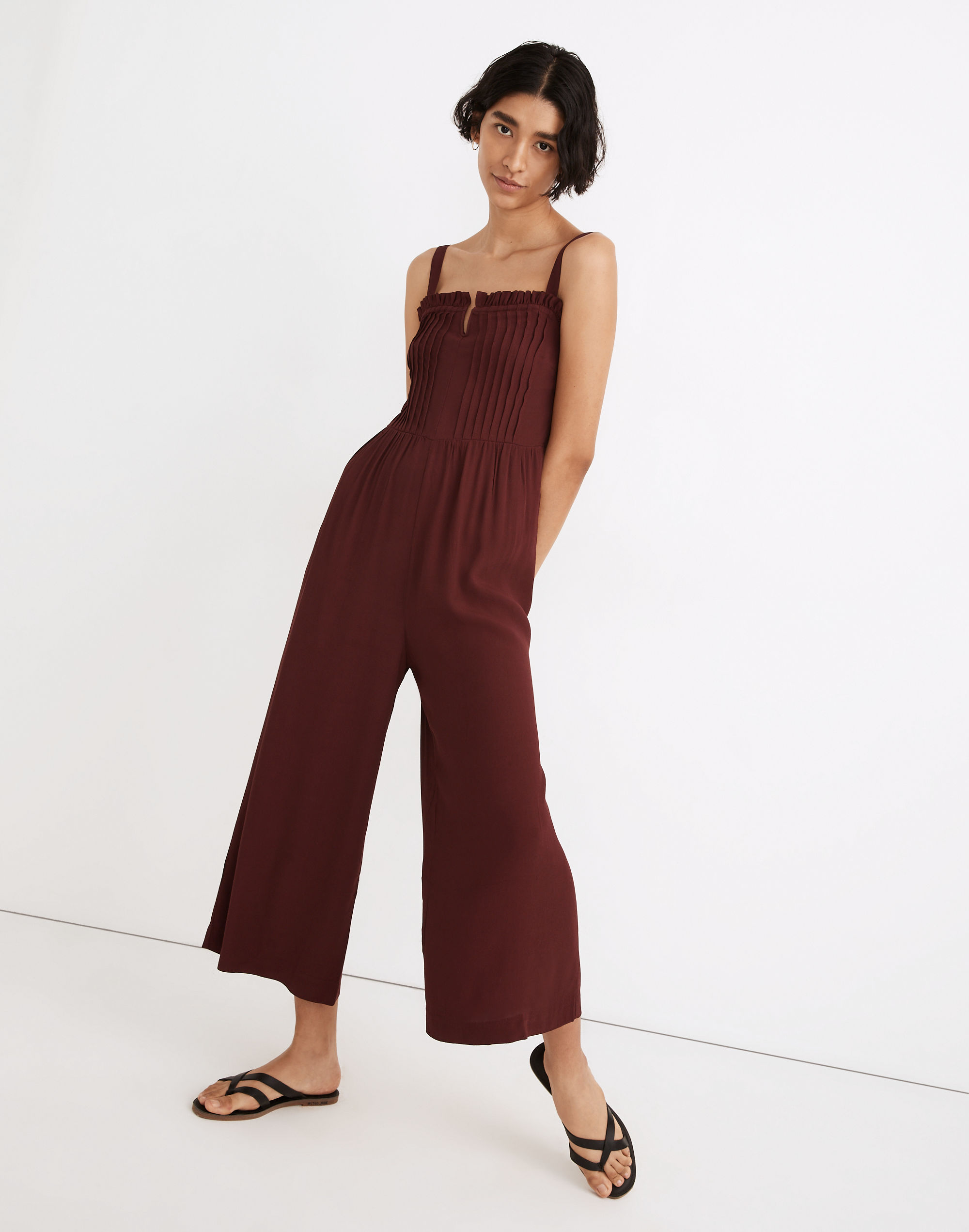 Pintuck Cami Jumpsuit