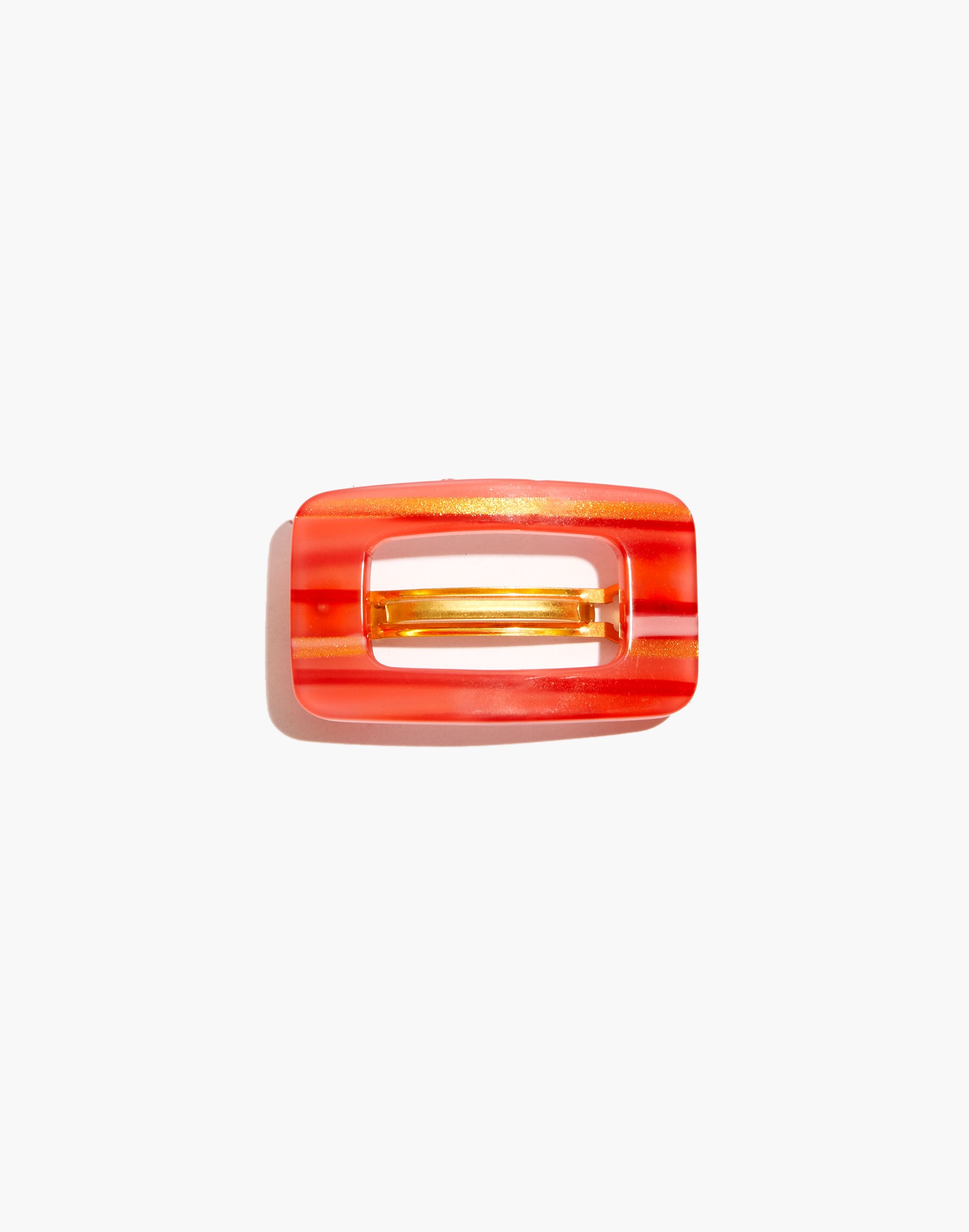 acetate rectangle barrette