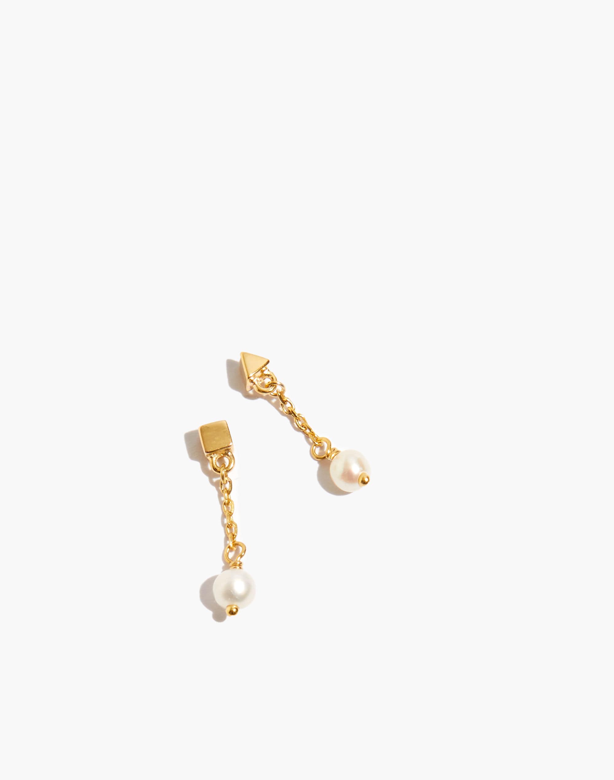 Delicate Collection Demi-Fine Shapes Freshwater Pearl Drop Earrings