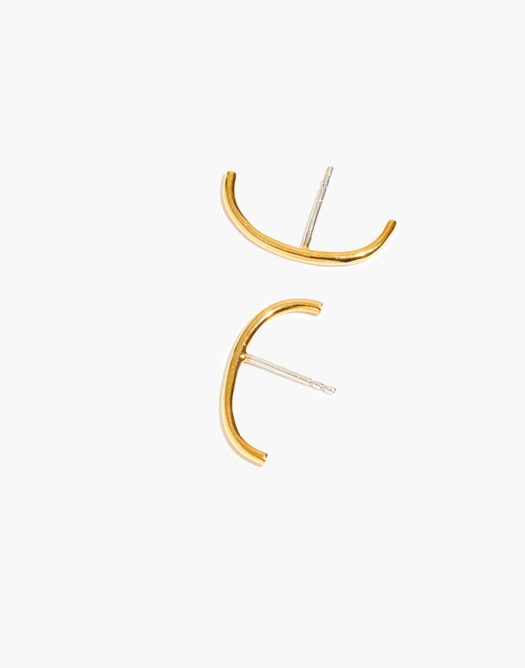 Delicate Collection Demi-Fine Cuff Stud Earrings