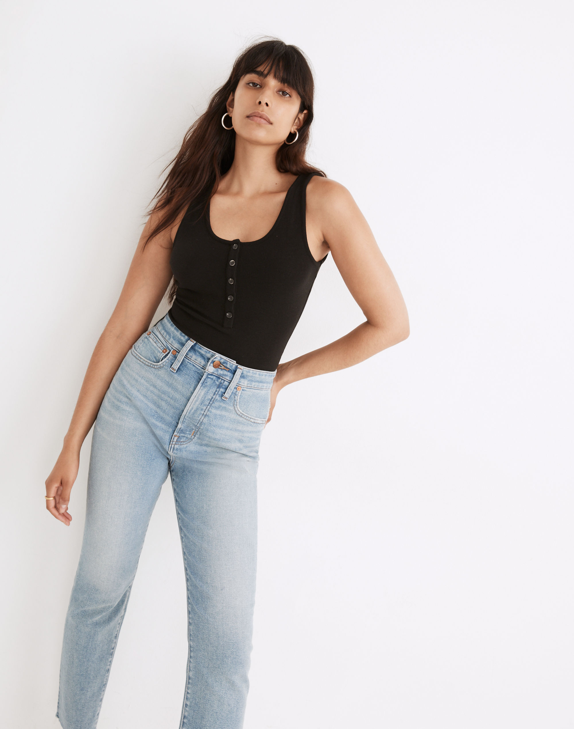 indie henley thong bodysuit