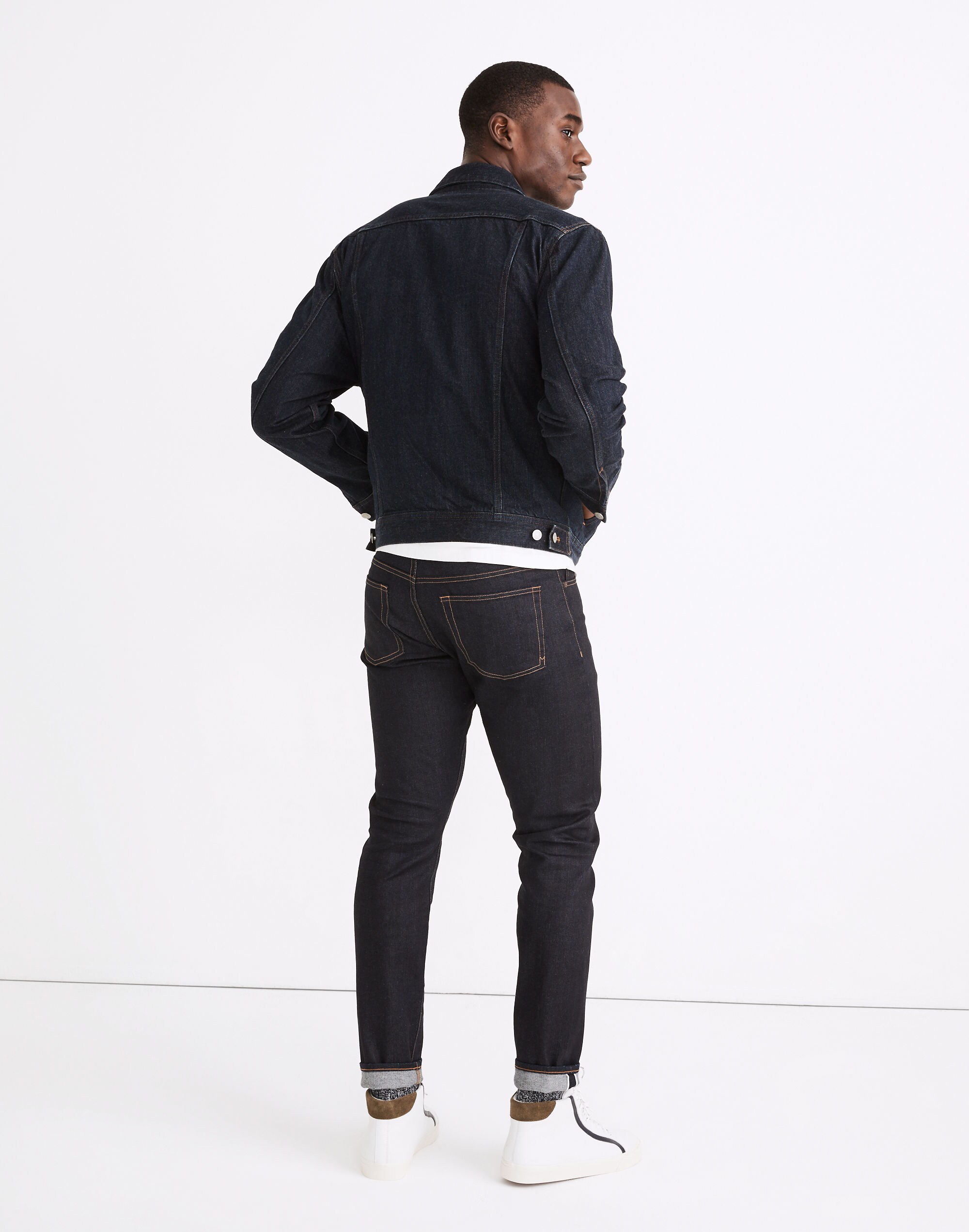 Athletic Slim Jeans in Resin Rinse