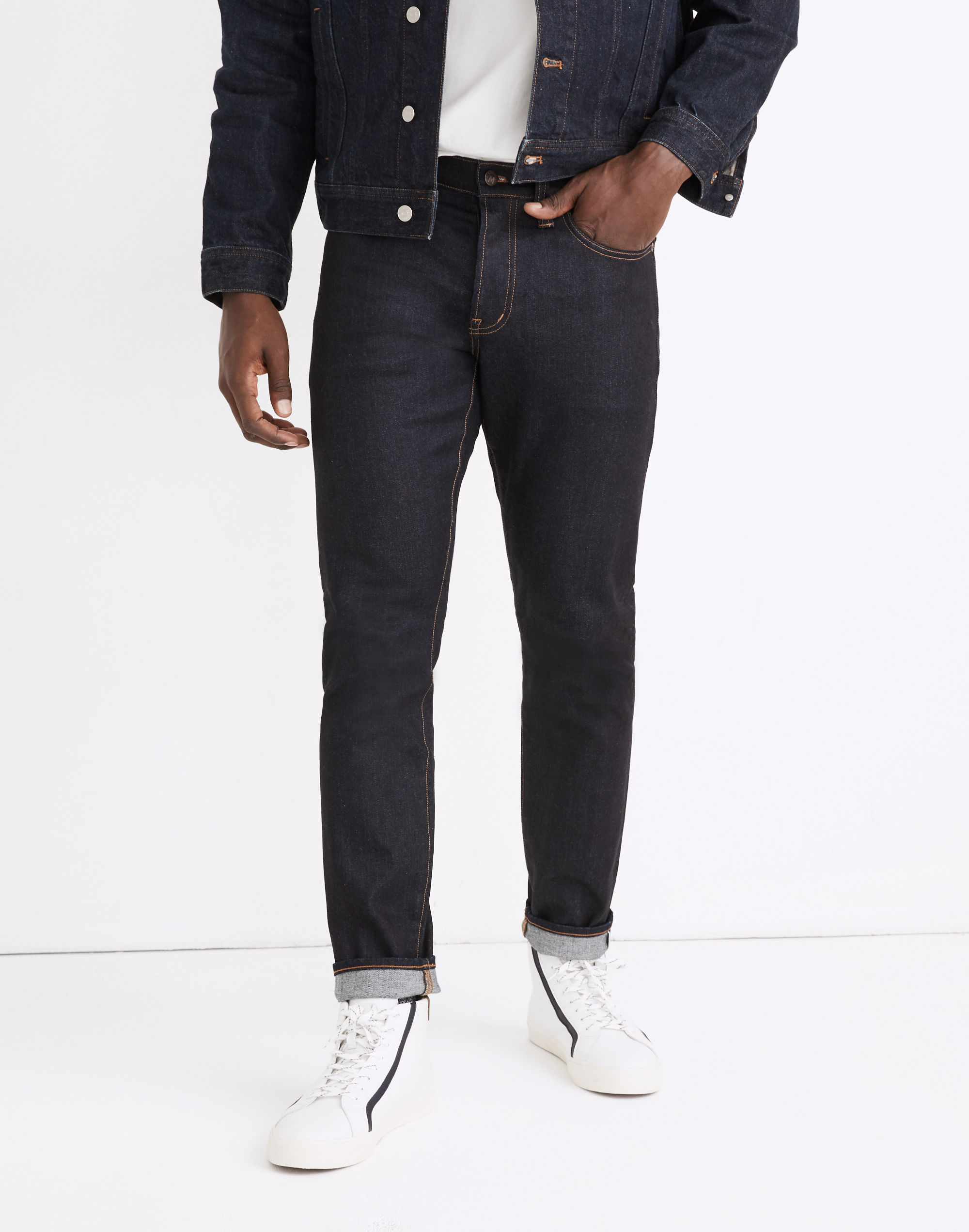 Athletic Slim Jeans in Resin Rinse