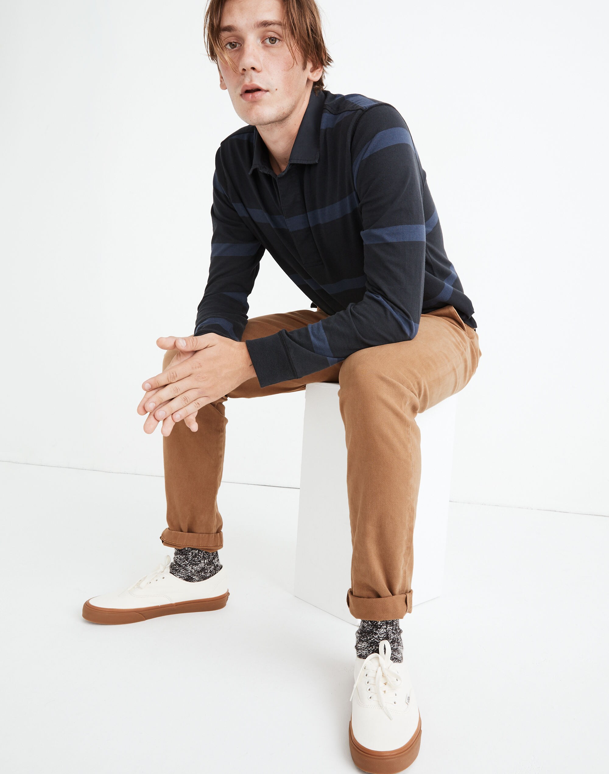 Slim Brushed Chino Pants