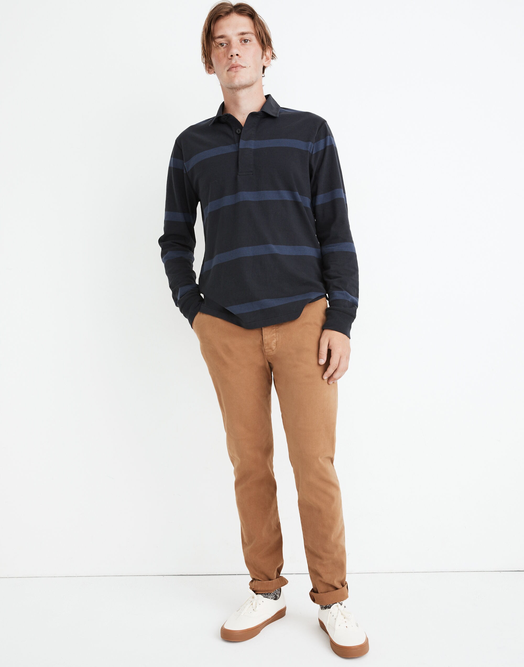 Slim Brushed Chino Pants