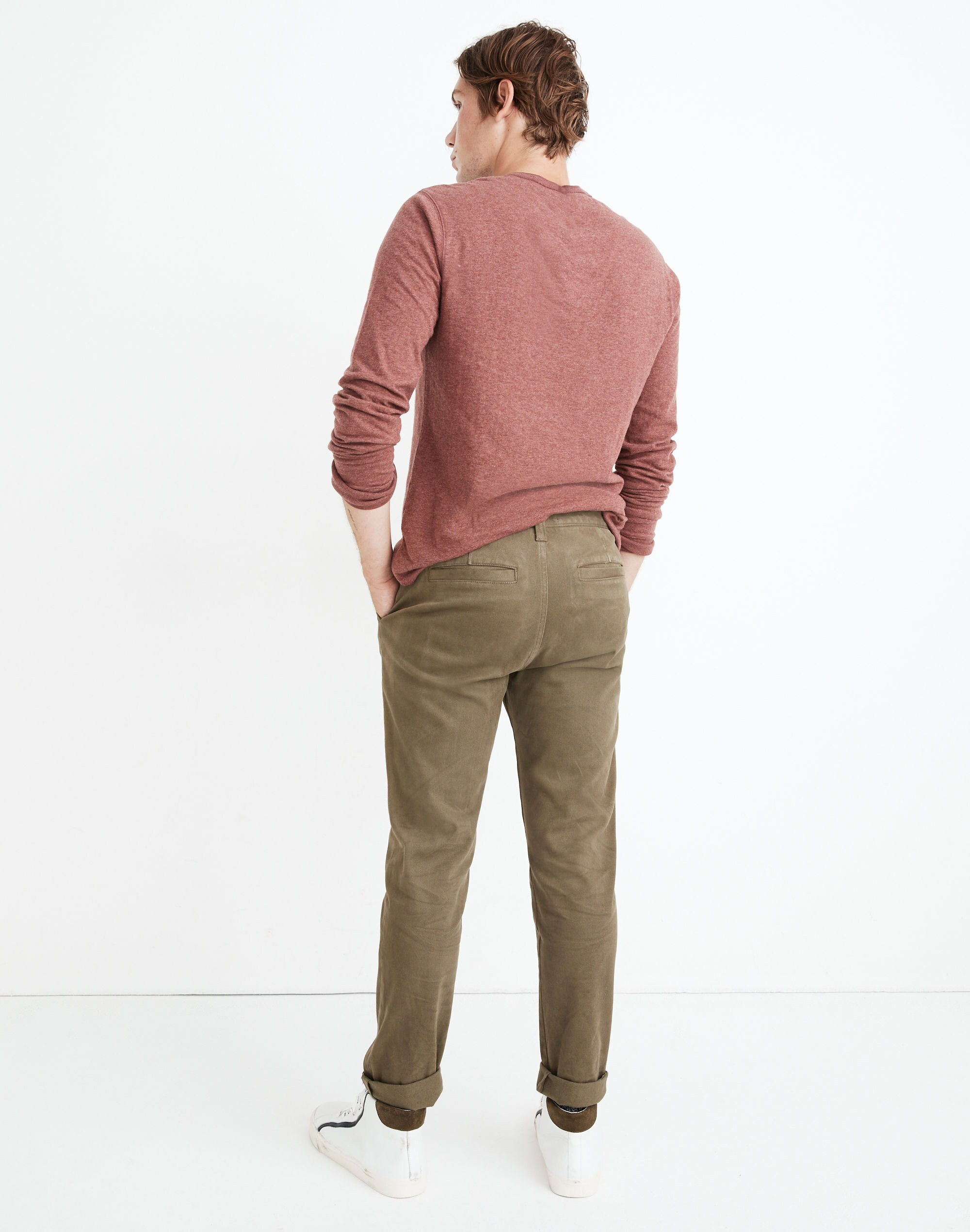 Slim Brushed Chino Pants